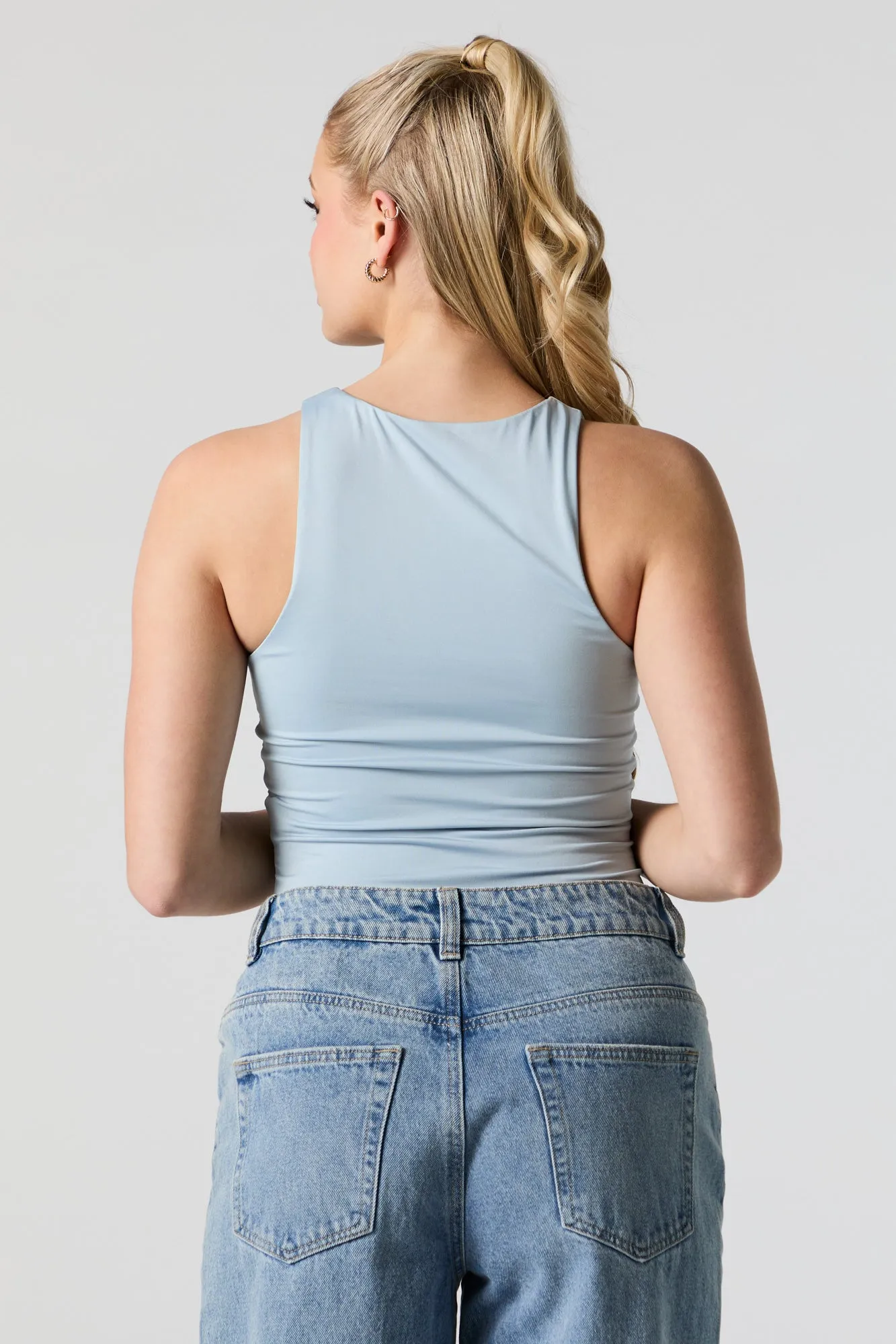 Contour High Neck Tank sold by Urban Planet product image thumbnail 2