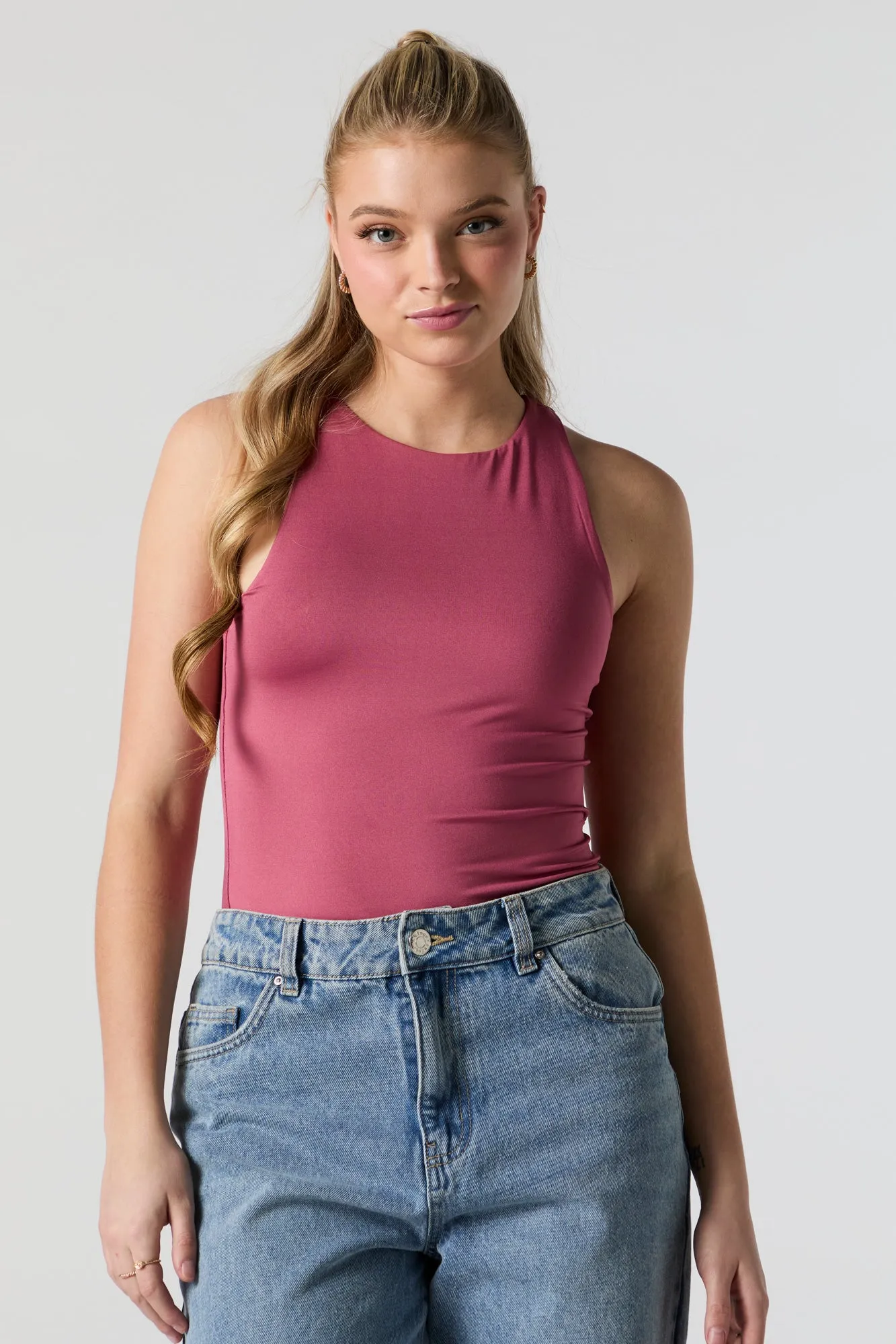 Contour High Neck Tank sold by Urban Planet product image thumbnail 5