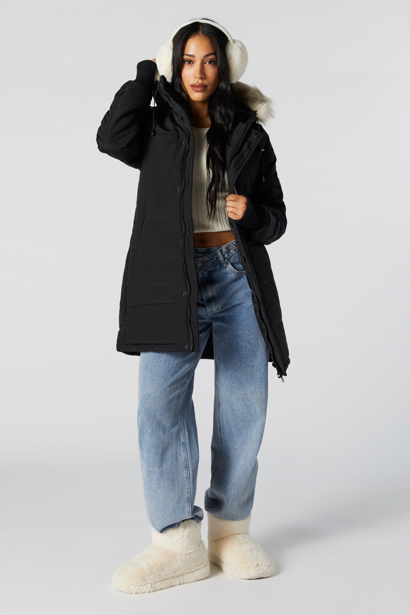 Quilted Puffer Jacket sold by Urban Planet product image thumbnail 4