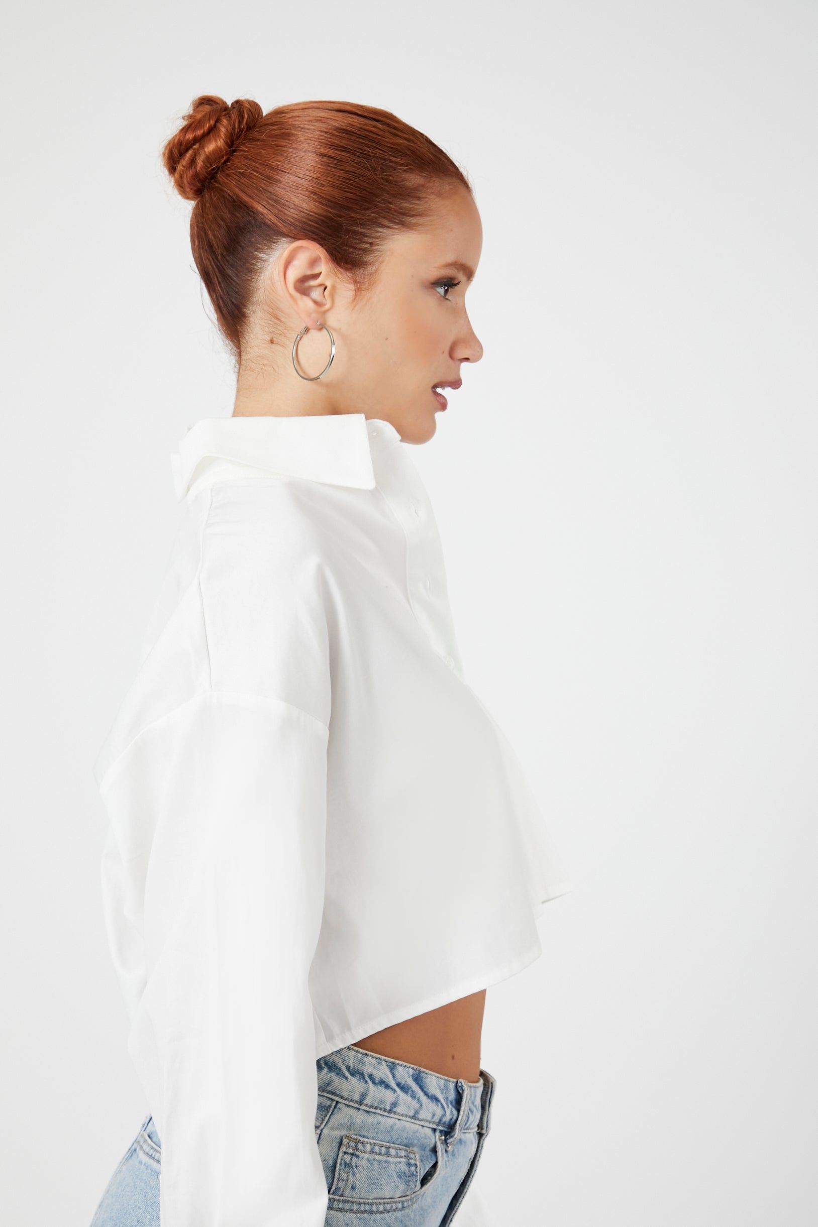 Haut à manches longues rapiécé avec col sold by Urban Planet product image thumbnail 2