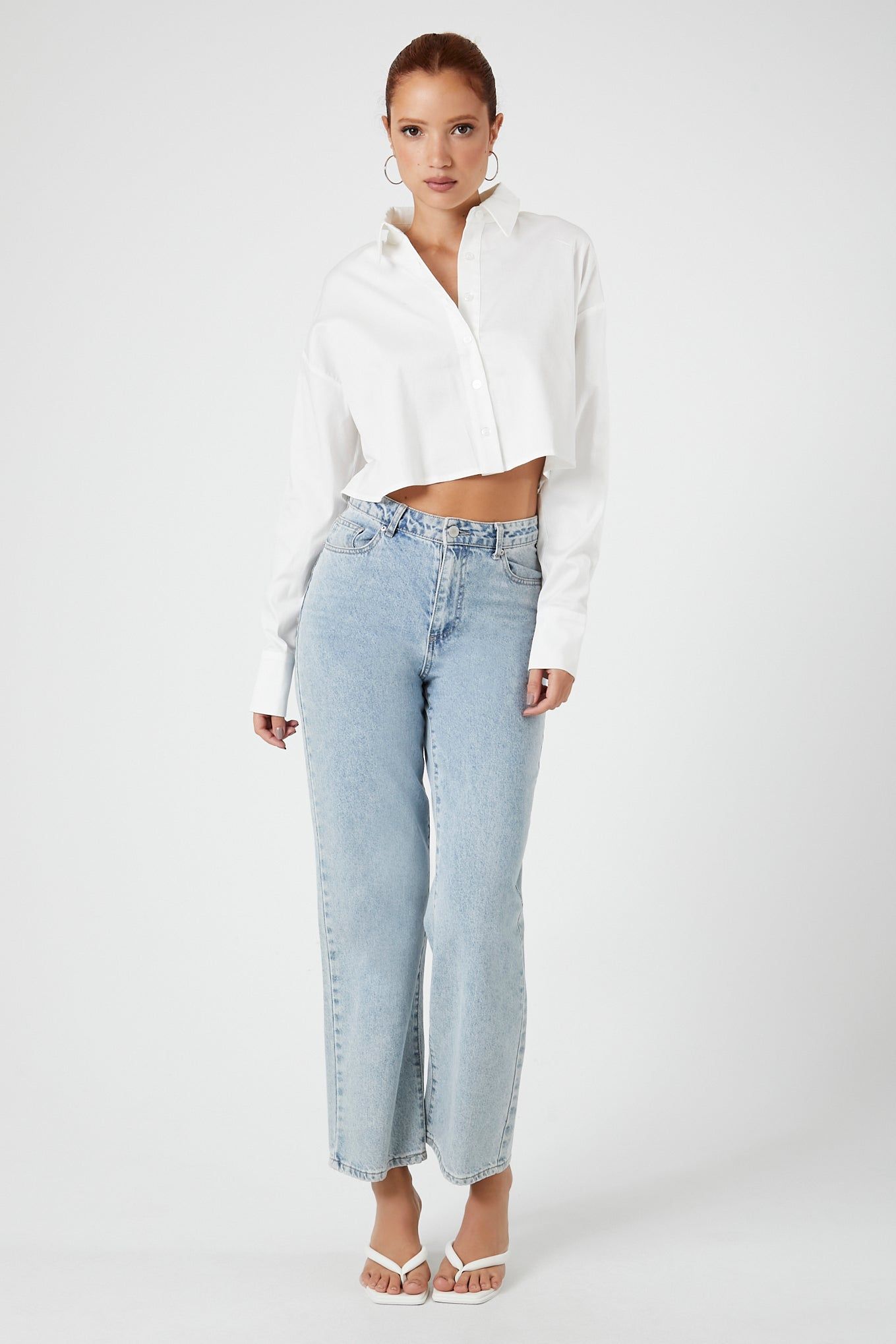 Haut à manches longues rapiécé avec col sold by Urban Planet product image thumbnail 4