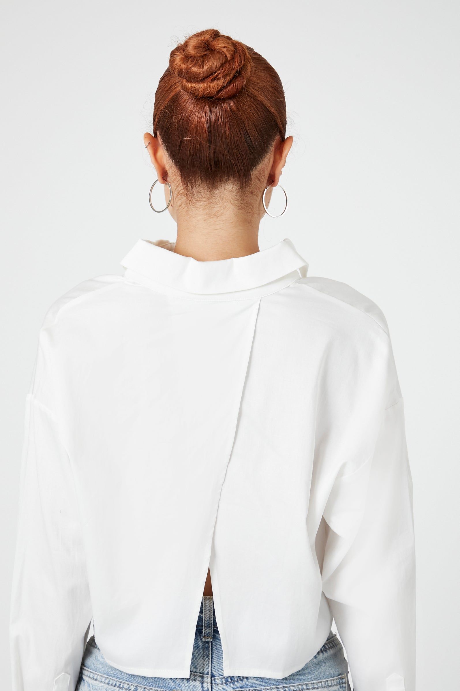 Haut à manches longues rapiécé avec col sold by Urban Planet product image thumbnail 3