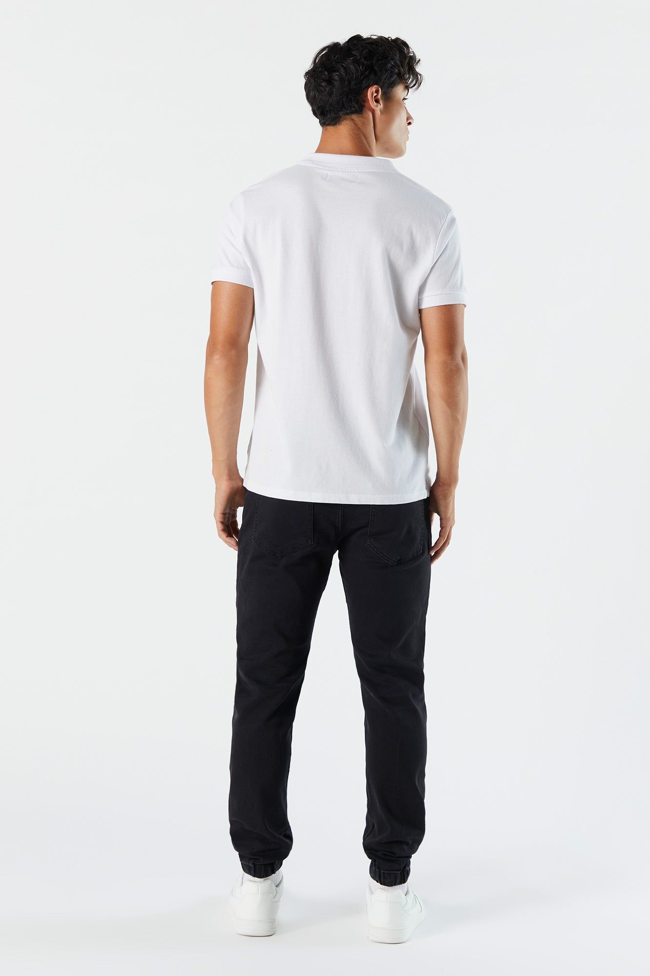 Black Wash Denim Jogger sold by Urban Planet product image thumbnail 3
