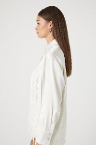 Chemisier en satin avec col et franges sold by Urban Planet