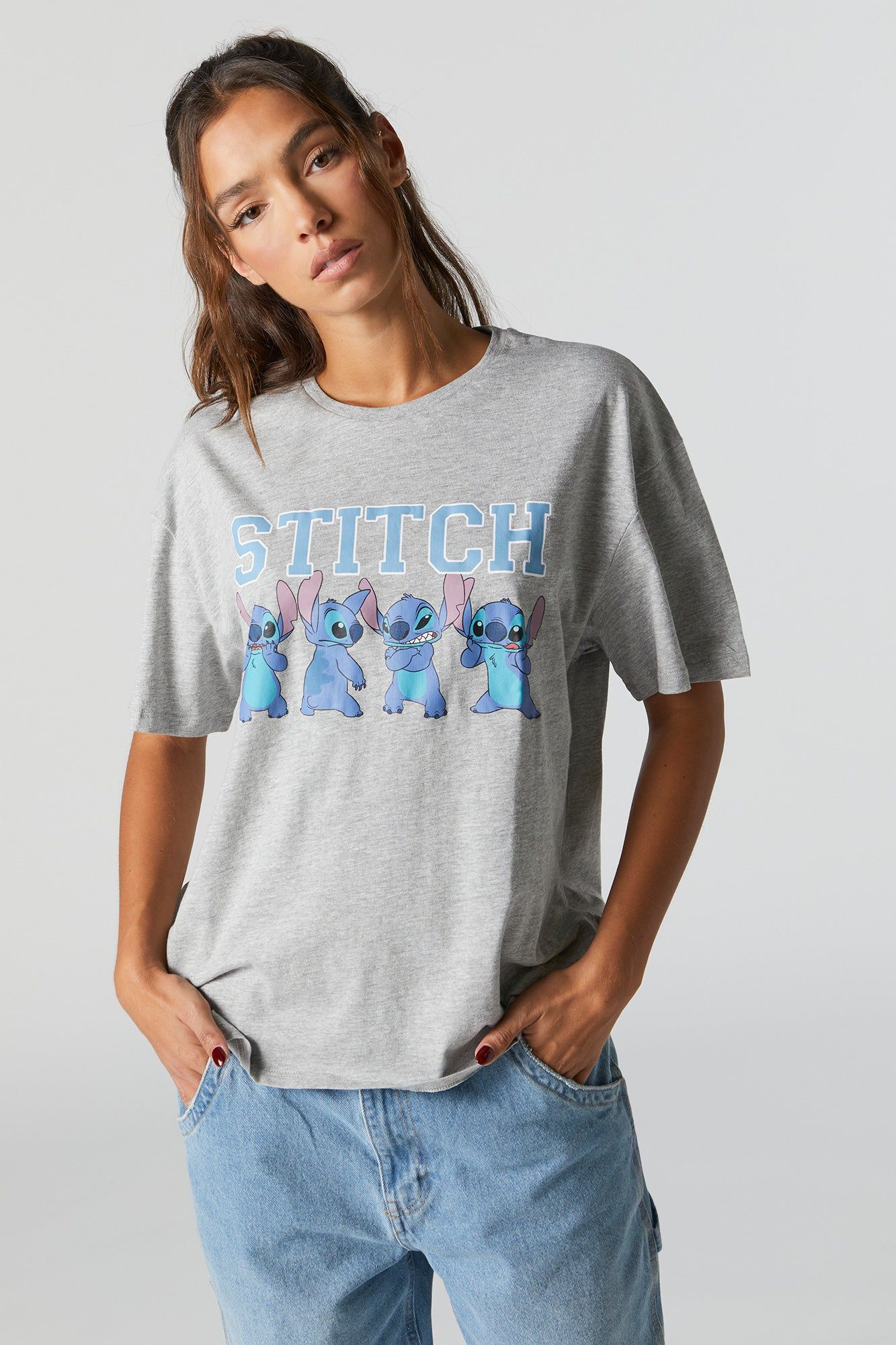 Stitch Graphic Boyfriend T-Shirt sold by Urban Planet product image thumbnail 2