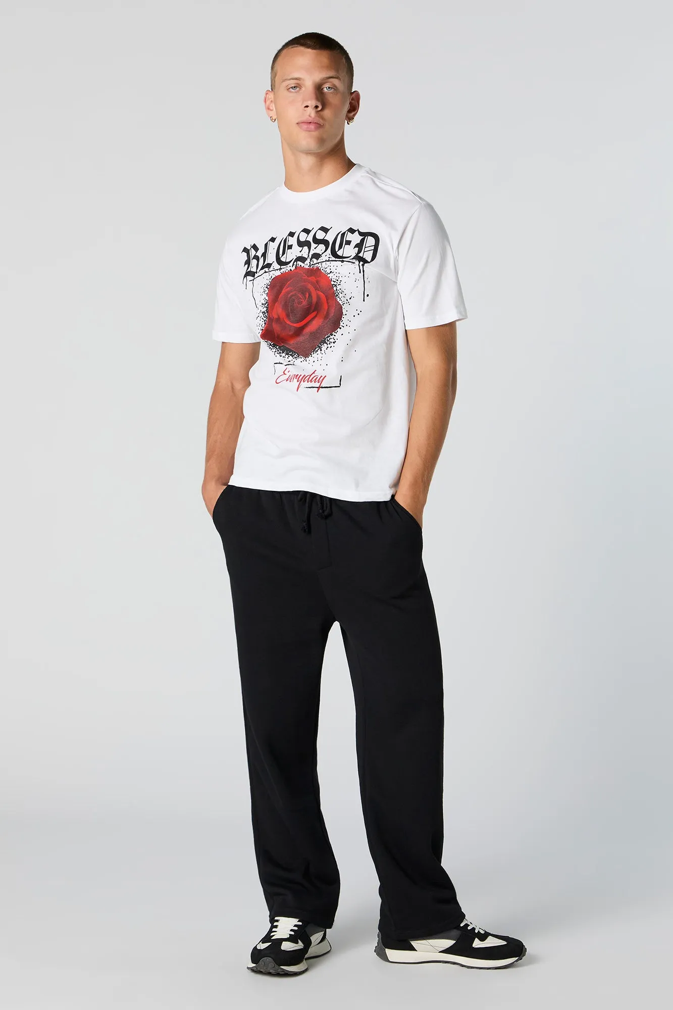Blessed Rose Graphic T-Shirt sold by Urban Planet product image thumbnail 2