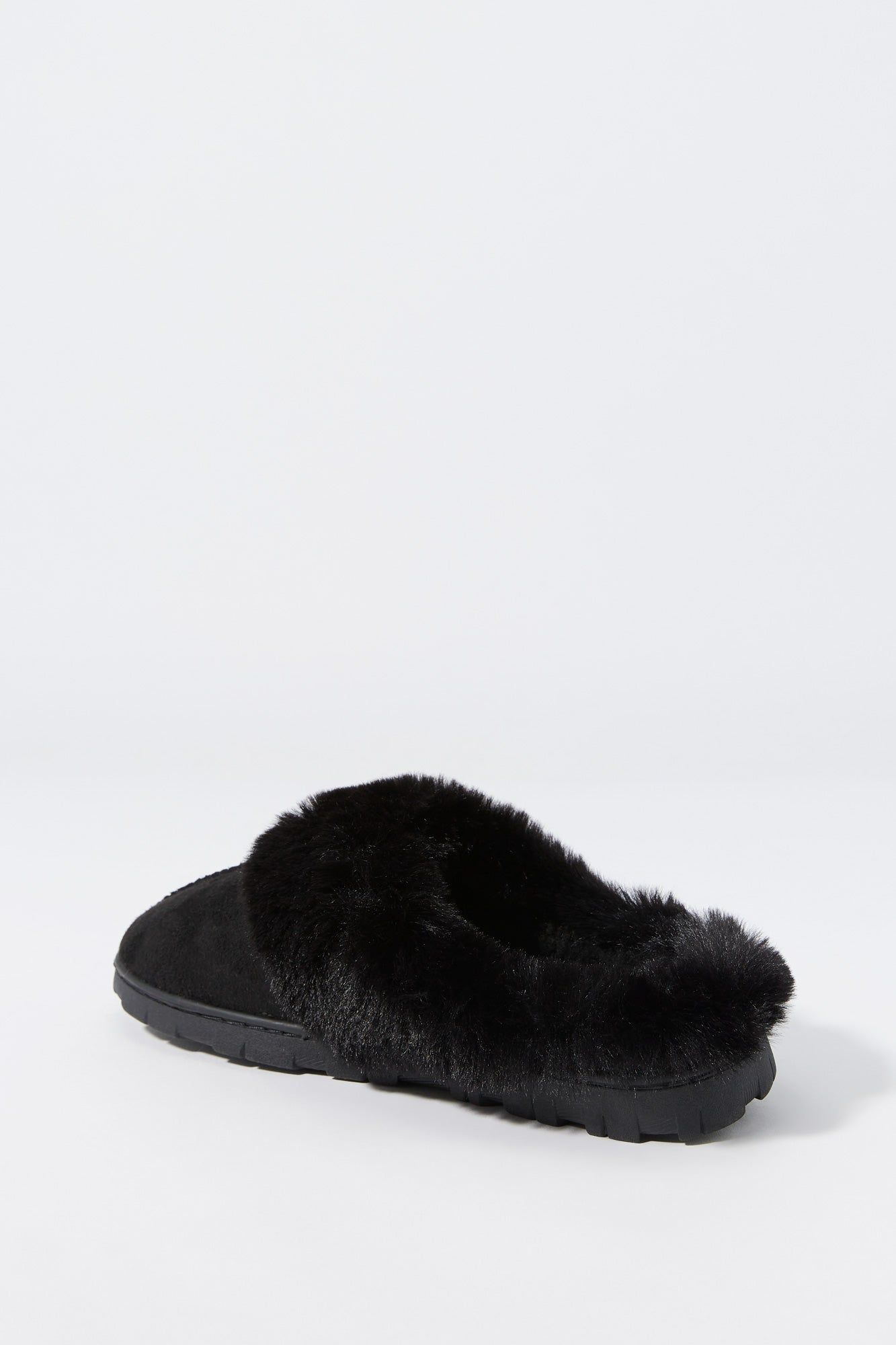 Mules noir doublées de similifourrure sold by Urban Planet product image thumbnail 3