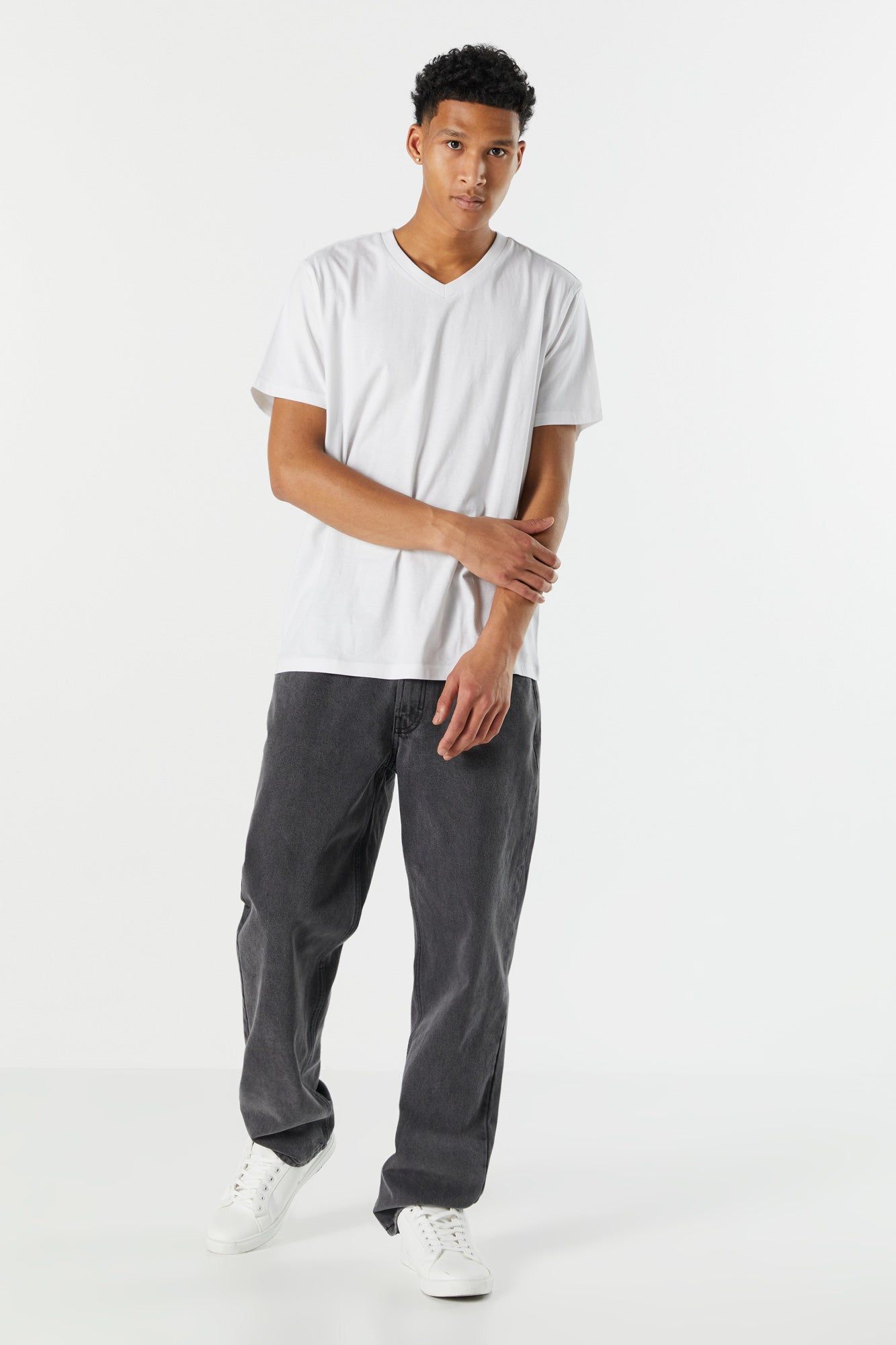 Basic V-Neck T-Shirt sold by Urban Planet product image thumbnail 9