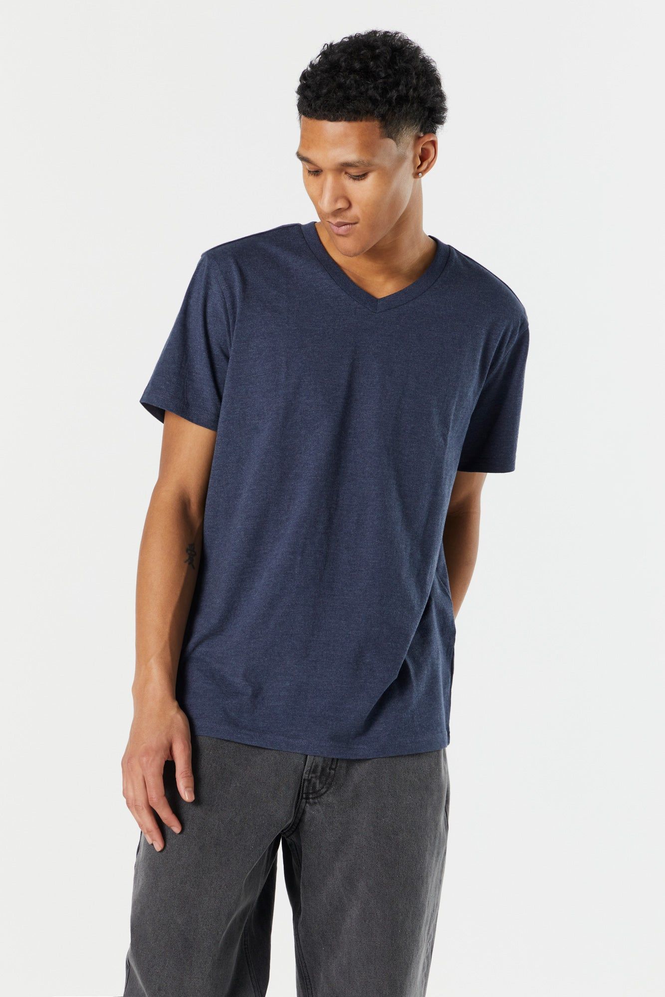 Basic V-Neck T-Shirt sold by Urban Planet product image thumbnail 10