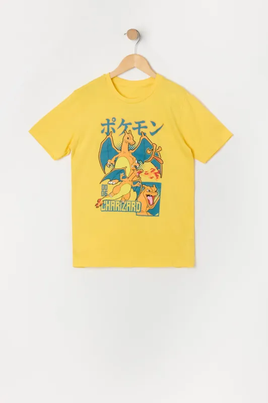 Boys Charizard Graphic T-Shirt sold by Urban Planet