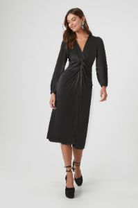 Robe midi torsadée en satin sold by Urban Planet