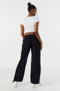 Twill Multi Pocket Cargo Parachute Pant sold by Urban Planet