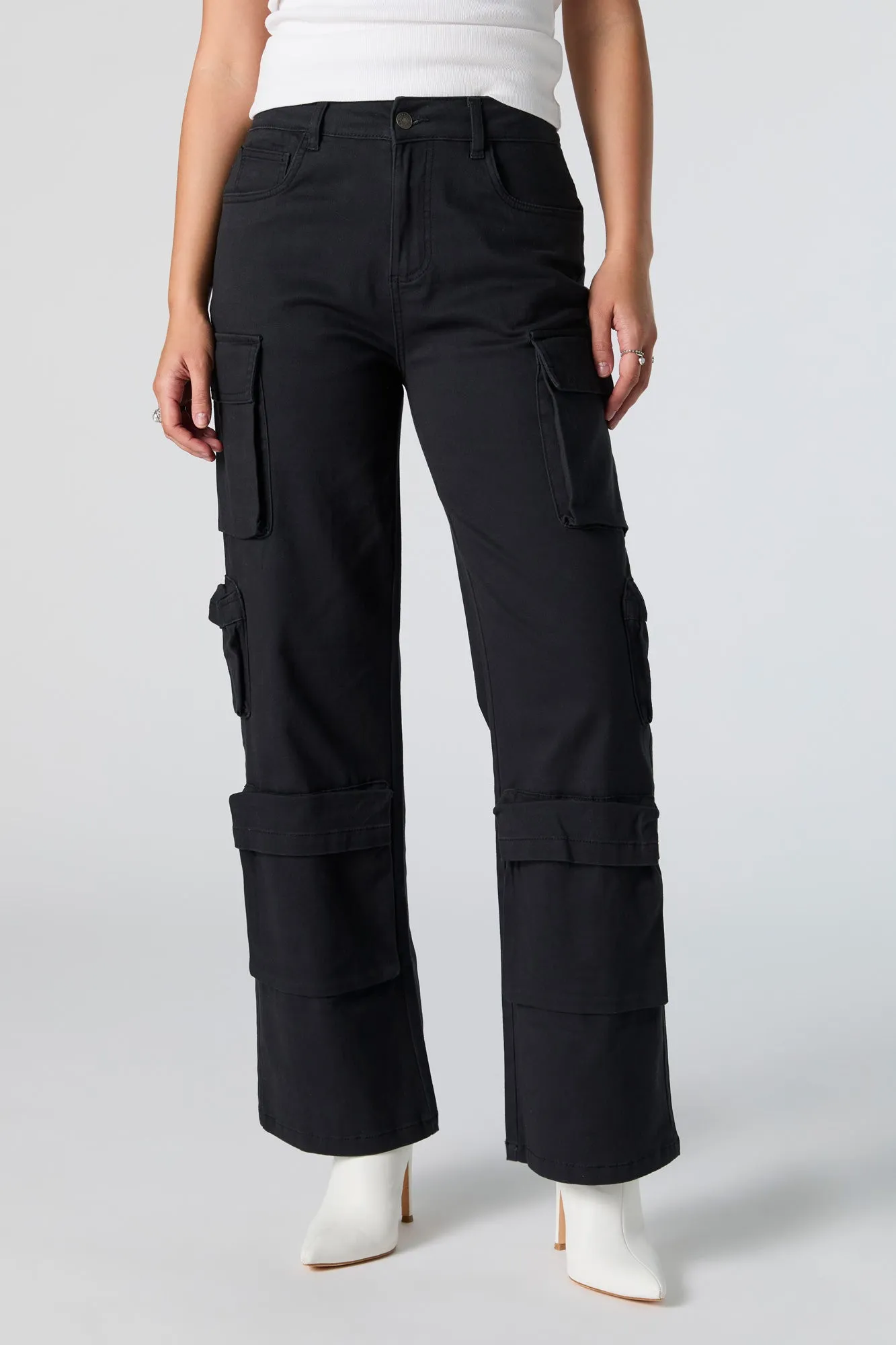 6 Pocket Straight Leg Cargo Pant sold by Urban Planet product image thumbnail 5