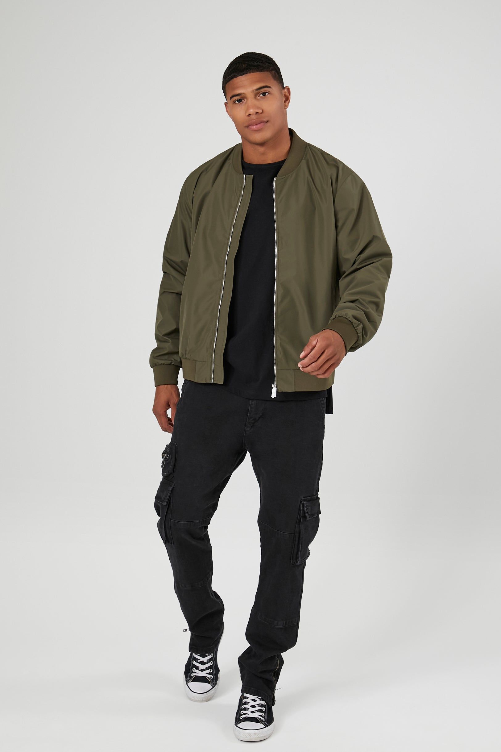 Zip-Up Bomber Jacket sold by Urban Planet product image thumbnail 8