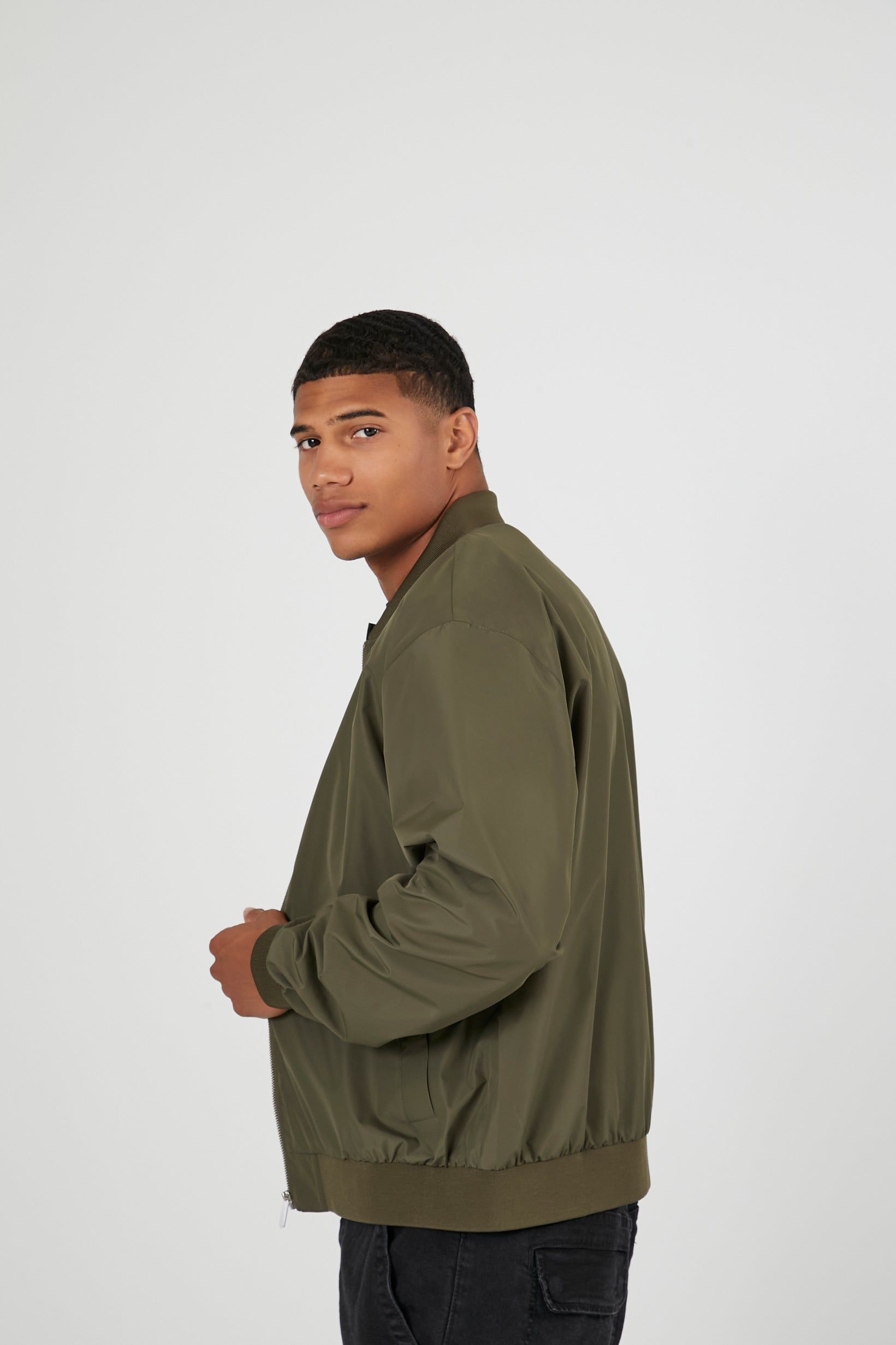 Zip-Up Bomber Jacket sold by Urban Planet product image thumbnail 7