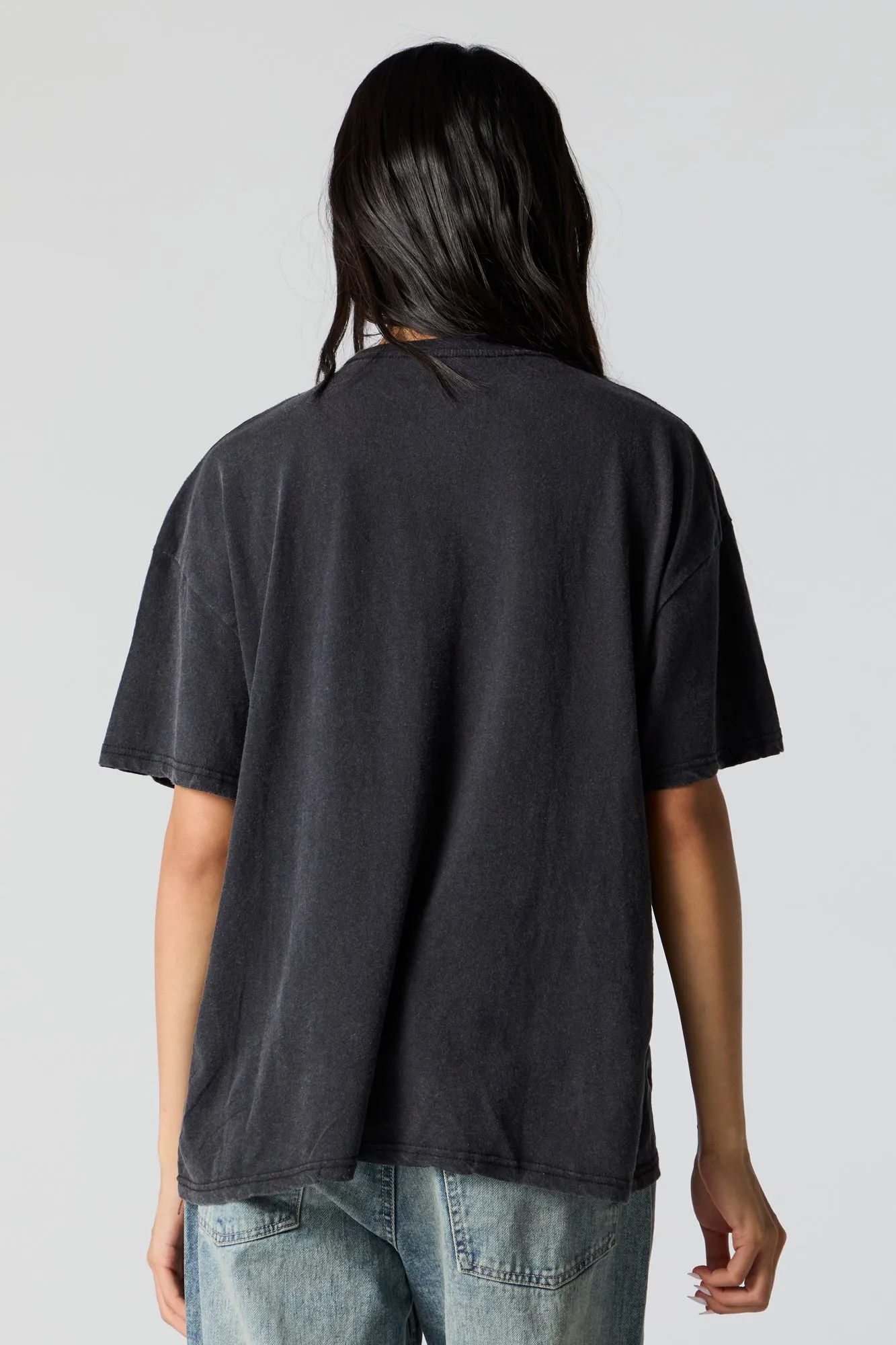 Metallica Graphic Washed Boyfriend T-Shirt sold by Urban Planet product image thumbnail 3