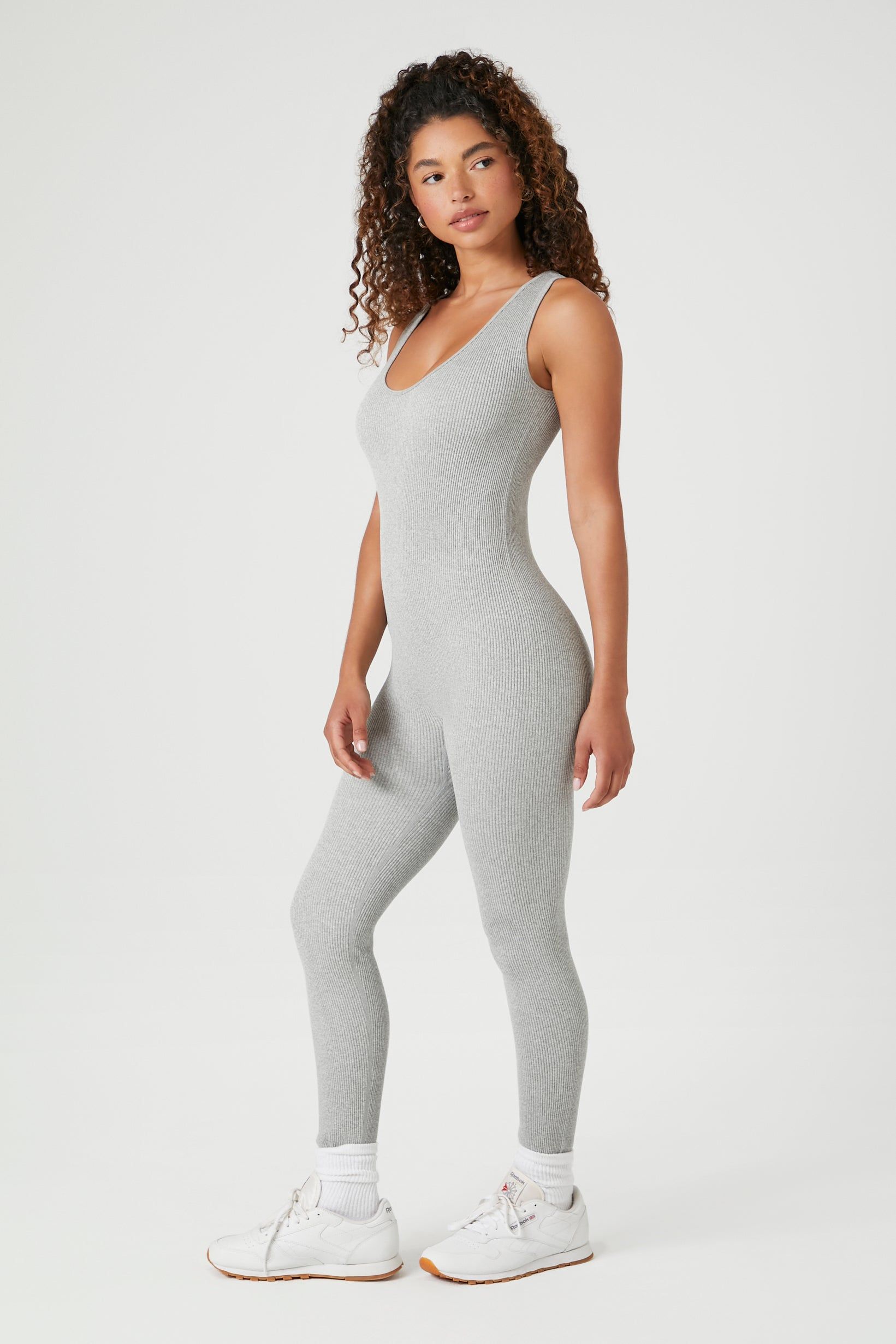 Ribbed Scoop Neck Jumpsuit sold by Urban Planet product image thumbnail 3