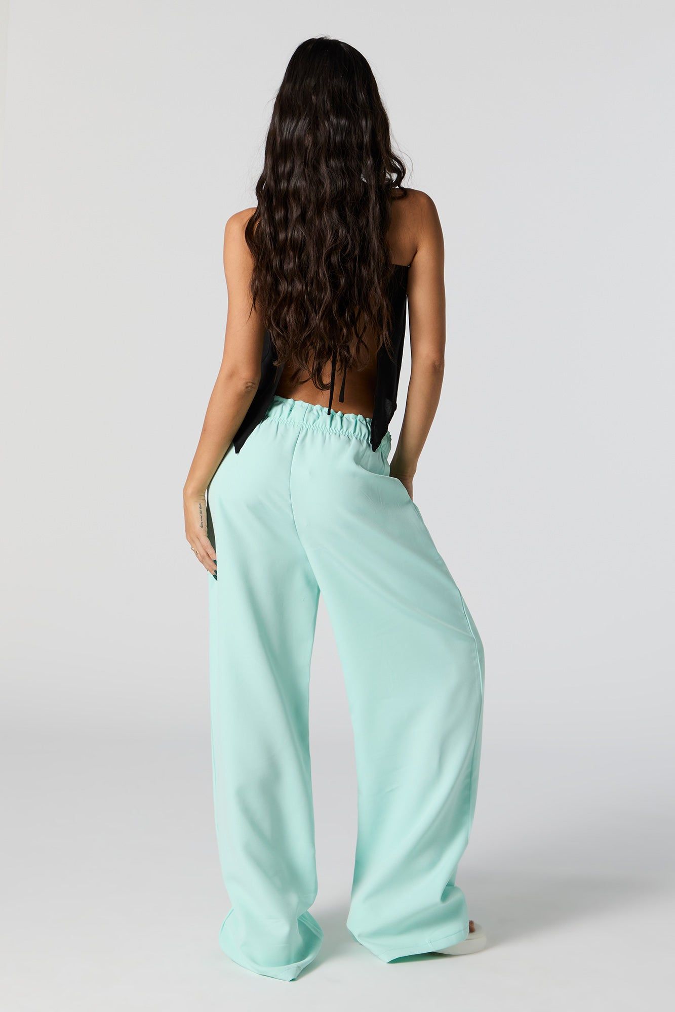 Drawstring Wide Leg Pant sold by Urban Planet product image thumbnail 3
