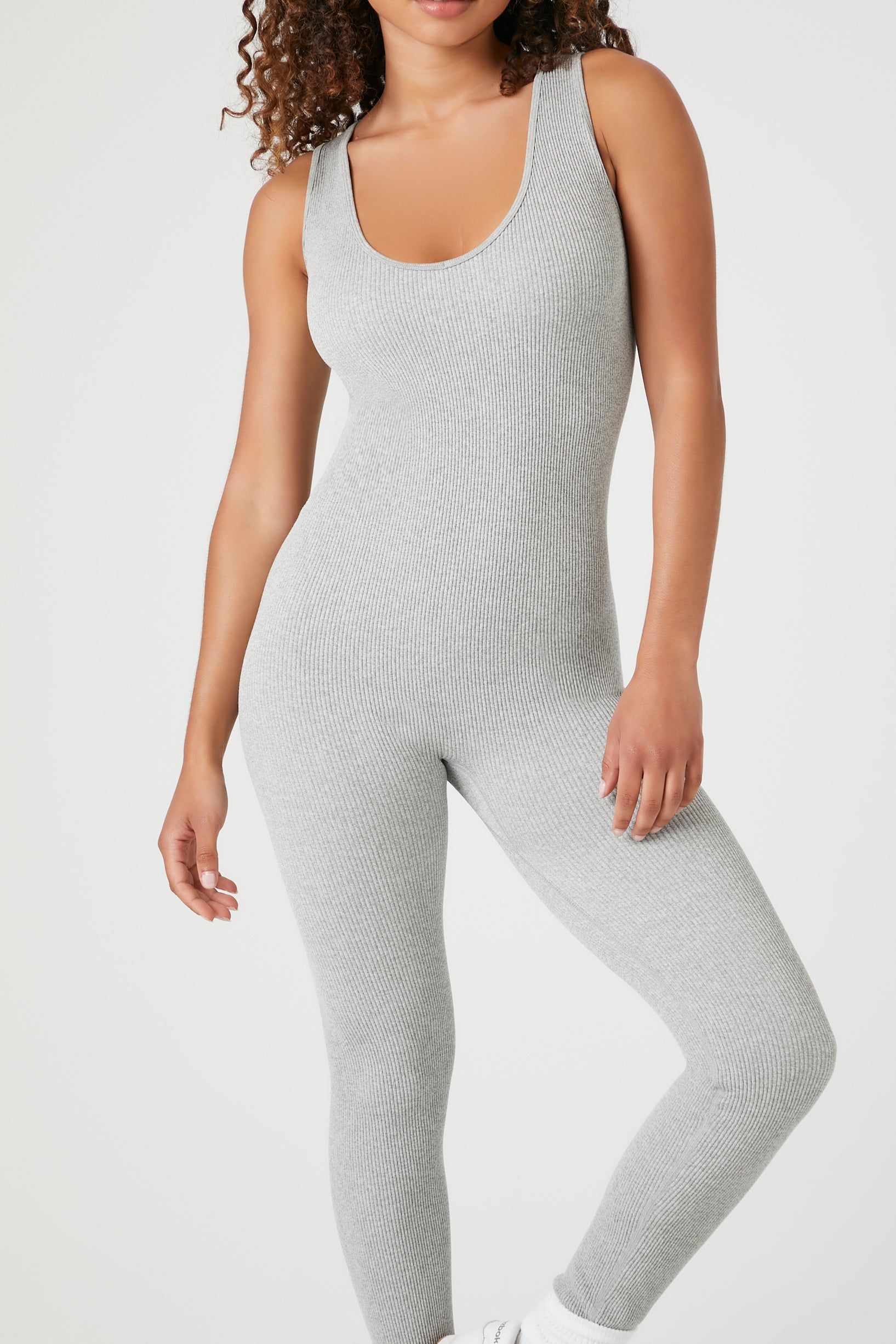 Ribbed Scoop Neck Jumpsuit sold by Urban Planet product image thumbnail 5