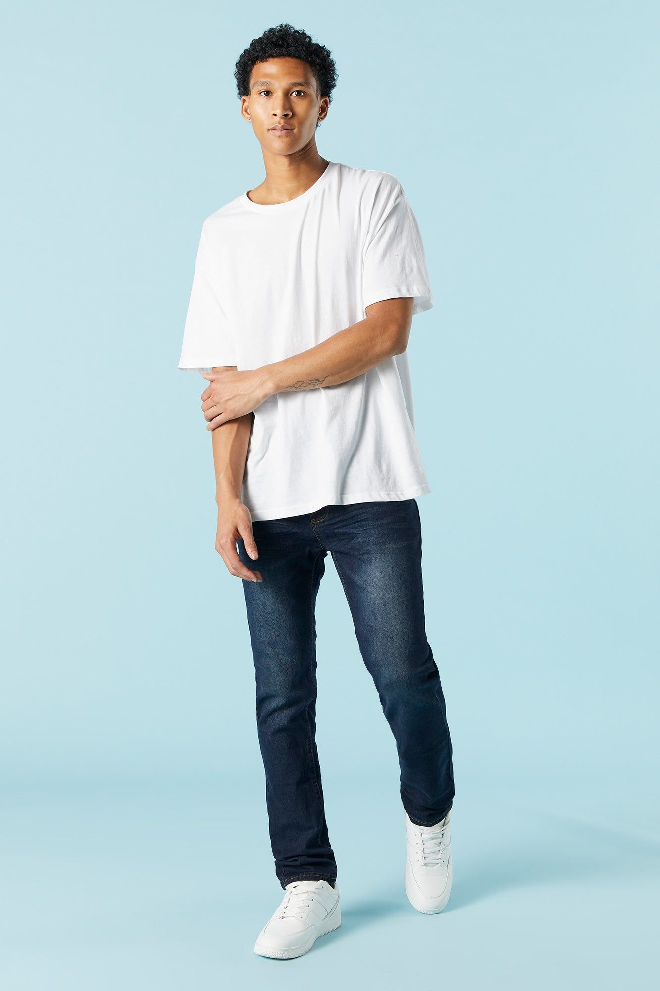 Dark Wash Denim Slim Jean sold by Urban Planet product image thumbnail 2