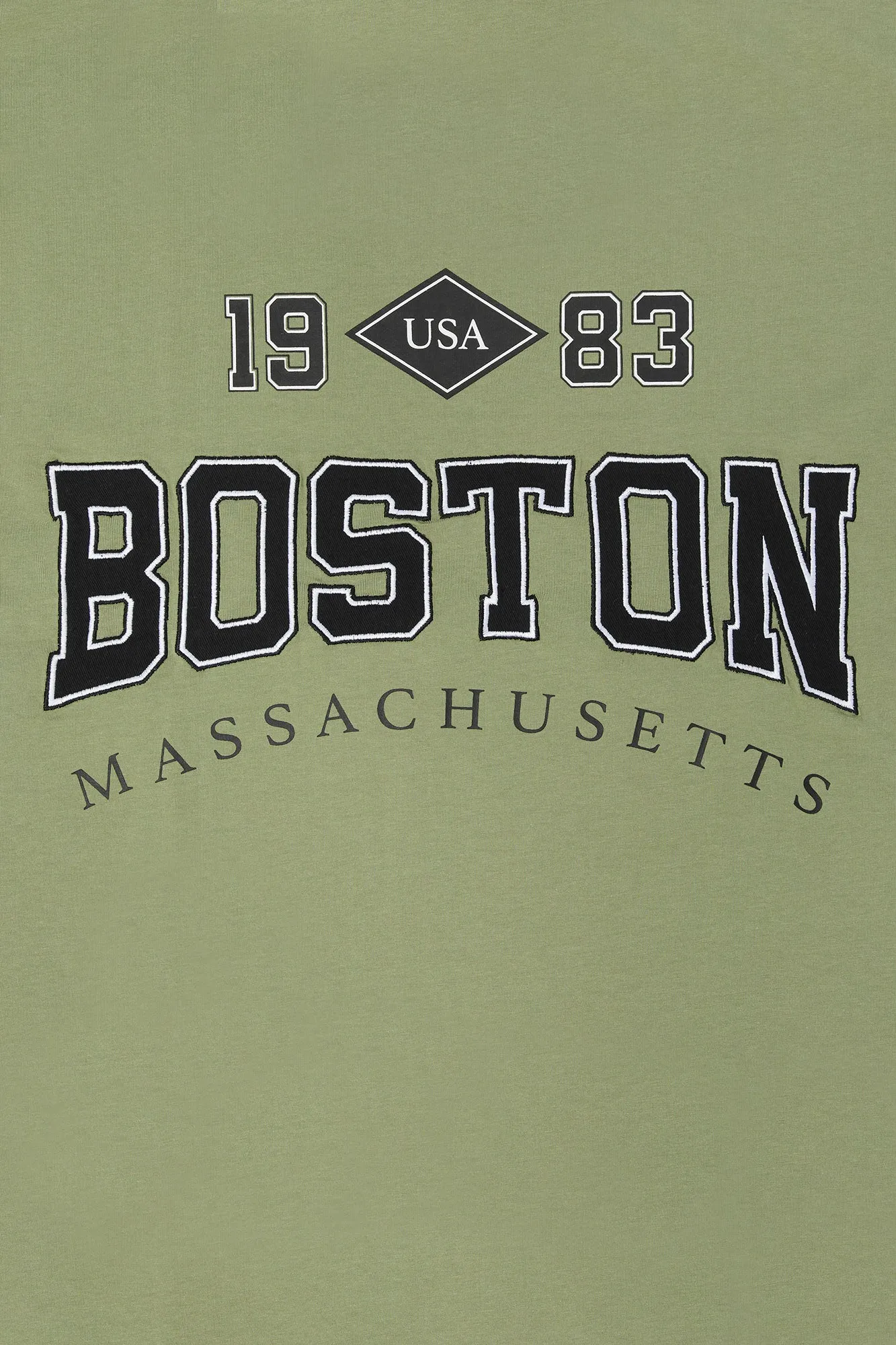 Boston Chenille Embroidered Oversized T-Shirt sold by Urban Planet product image thumbnail 4
