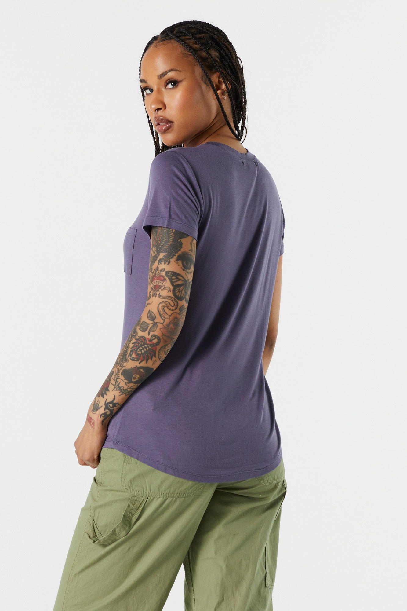 T-shirt coloré ras du cou décontracté sold by Urban Planet product image thumbnail 2