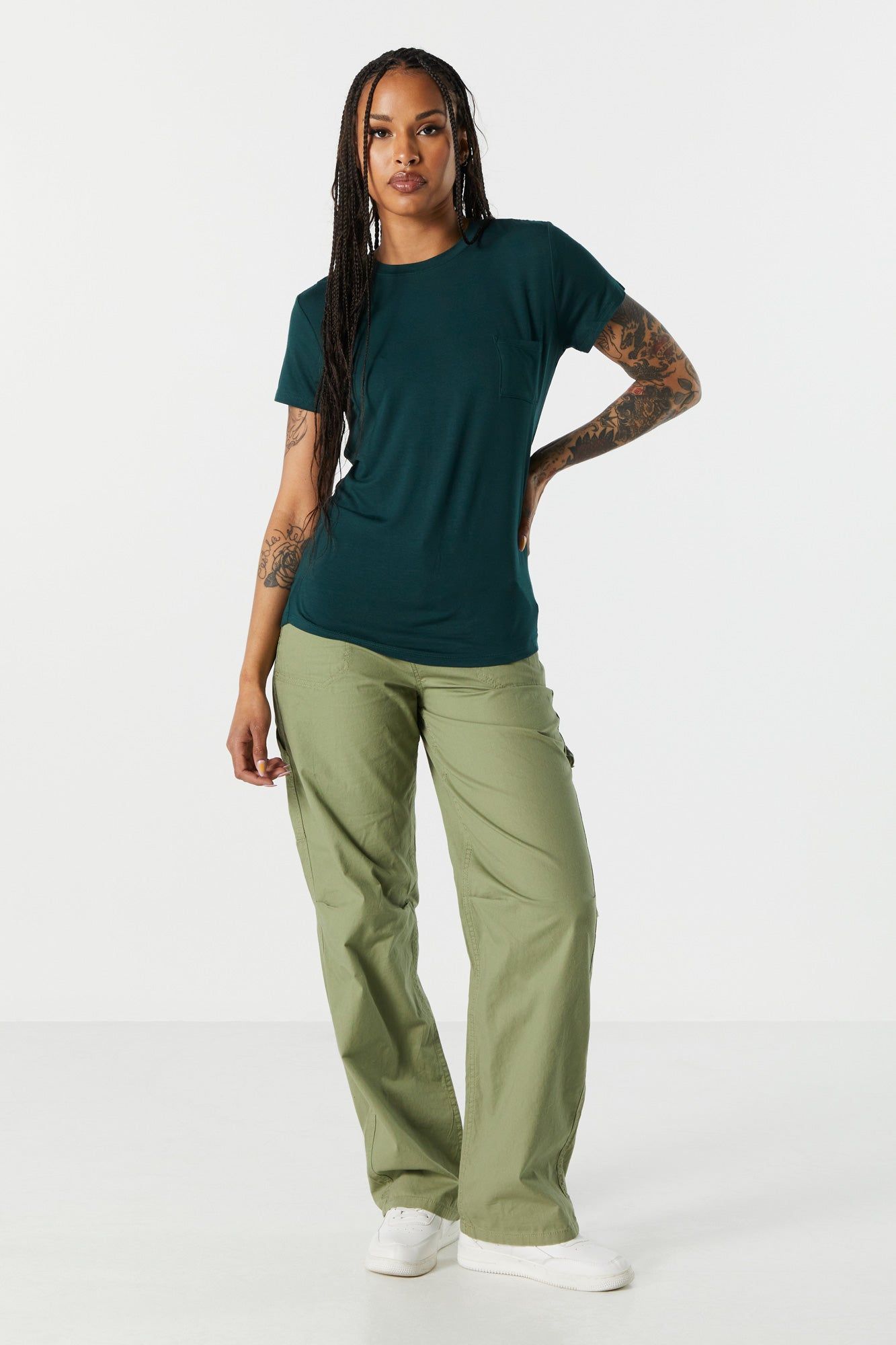 T-shirt coloré ras du cou décontracté sold by Urban Planet product image thumbnail 6