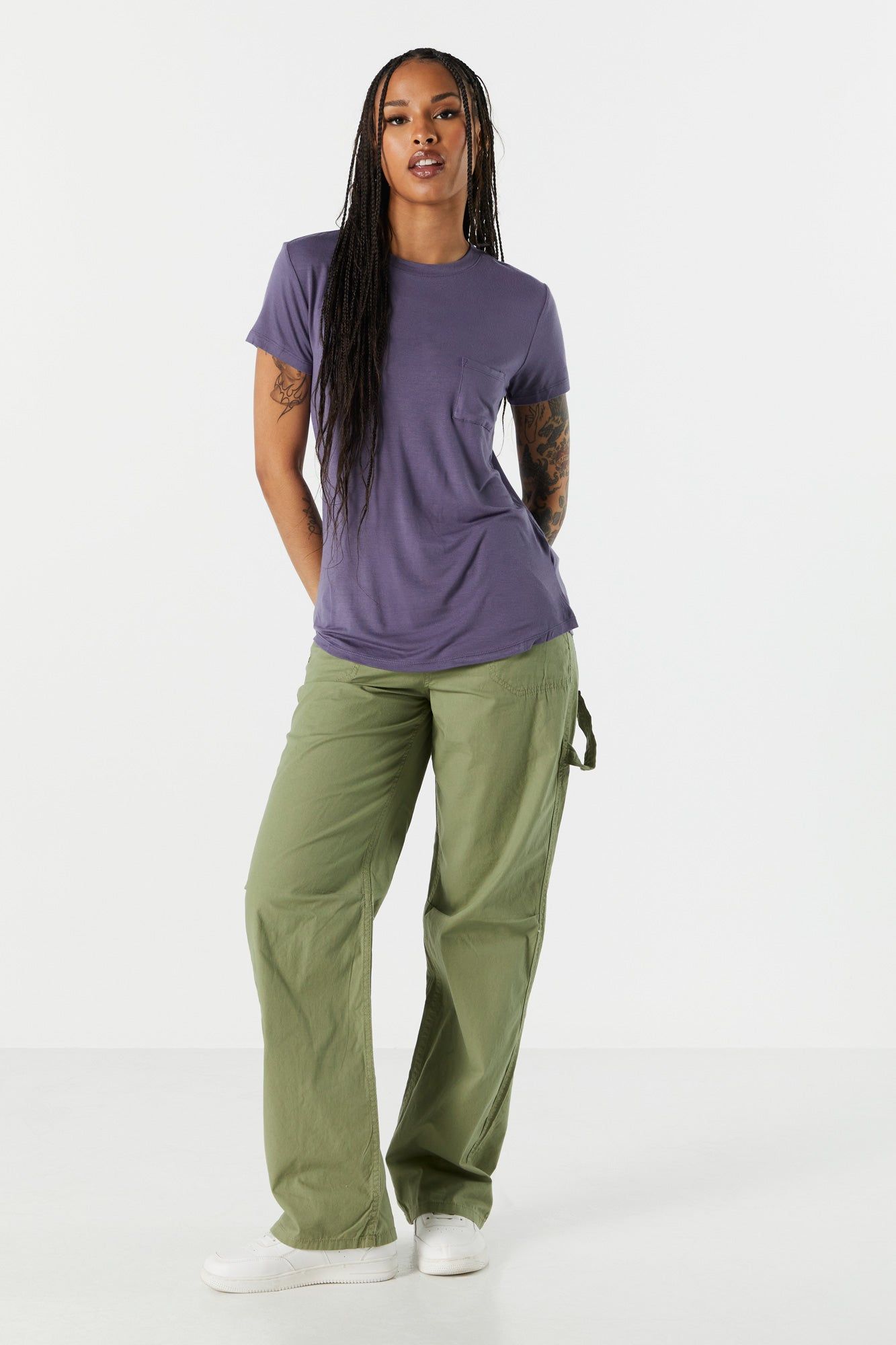 T-shirt coloré ras du cou décontracté sold by Urban Planet product image thumbnail 3