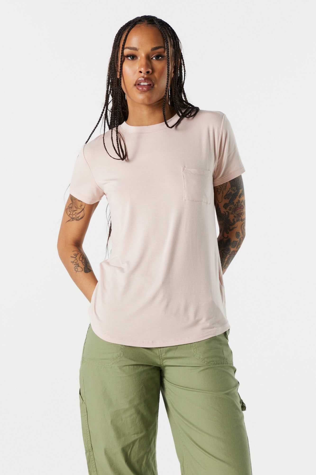 T-shirt coloré ras du cou décontracté sold by Urban Planet product image thumbnail 7