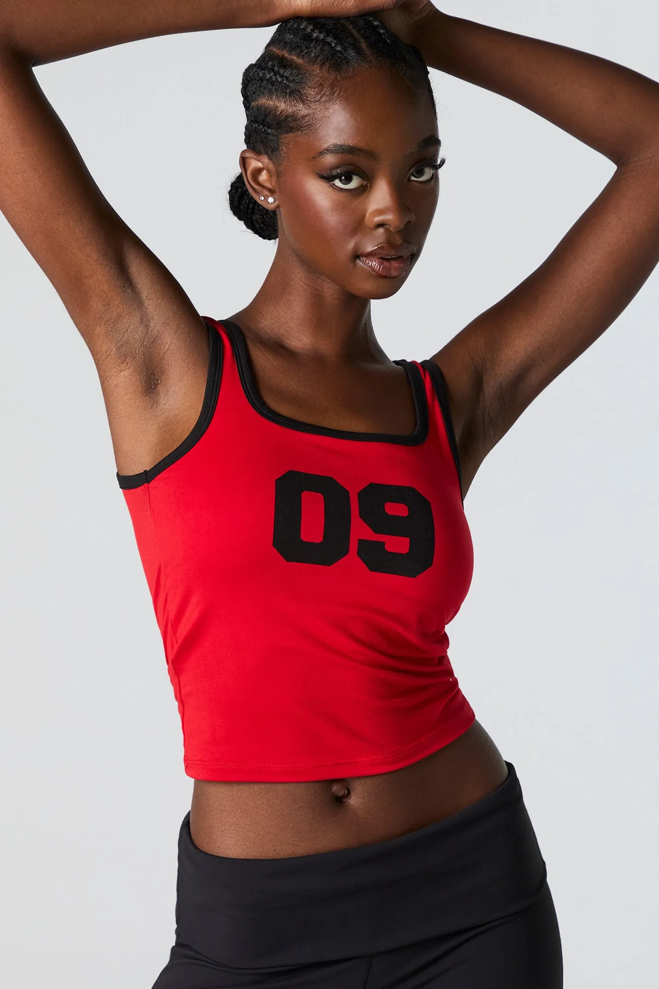 09 Graphic Contrast Trim Tank sold by Urban Planet product image thumbnail 2