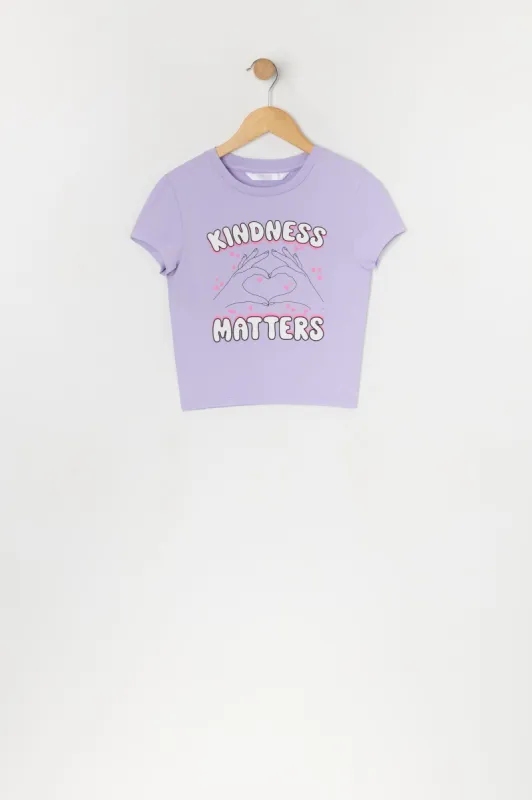 Girls Kindness Matters Graphic Baby T-Shirt sold by Urban Planet