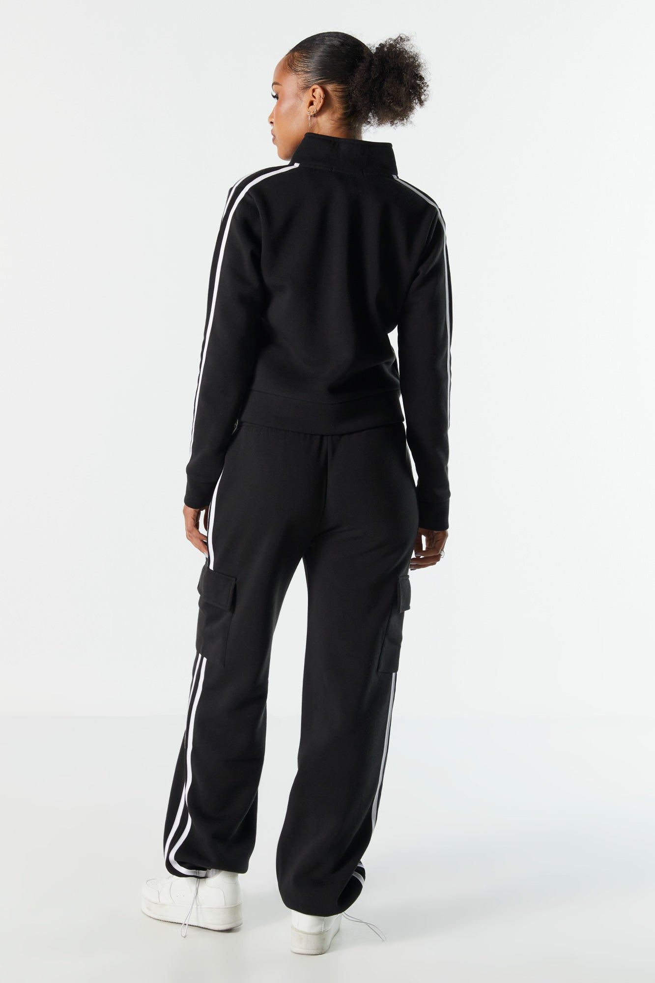 Fleece Striped Cargo Jogger sold by Urban Planet product image thumbnail 3