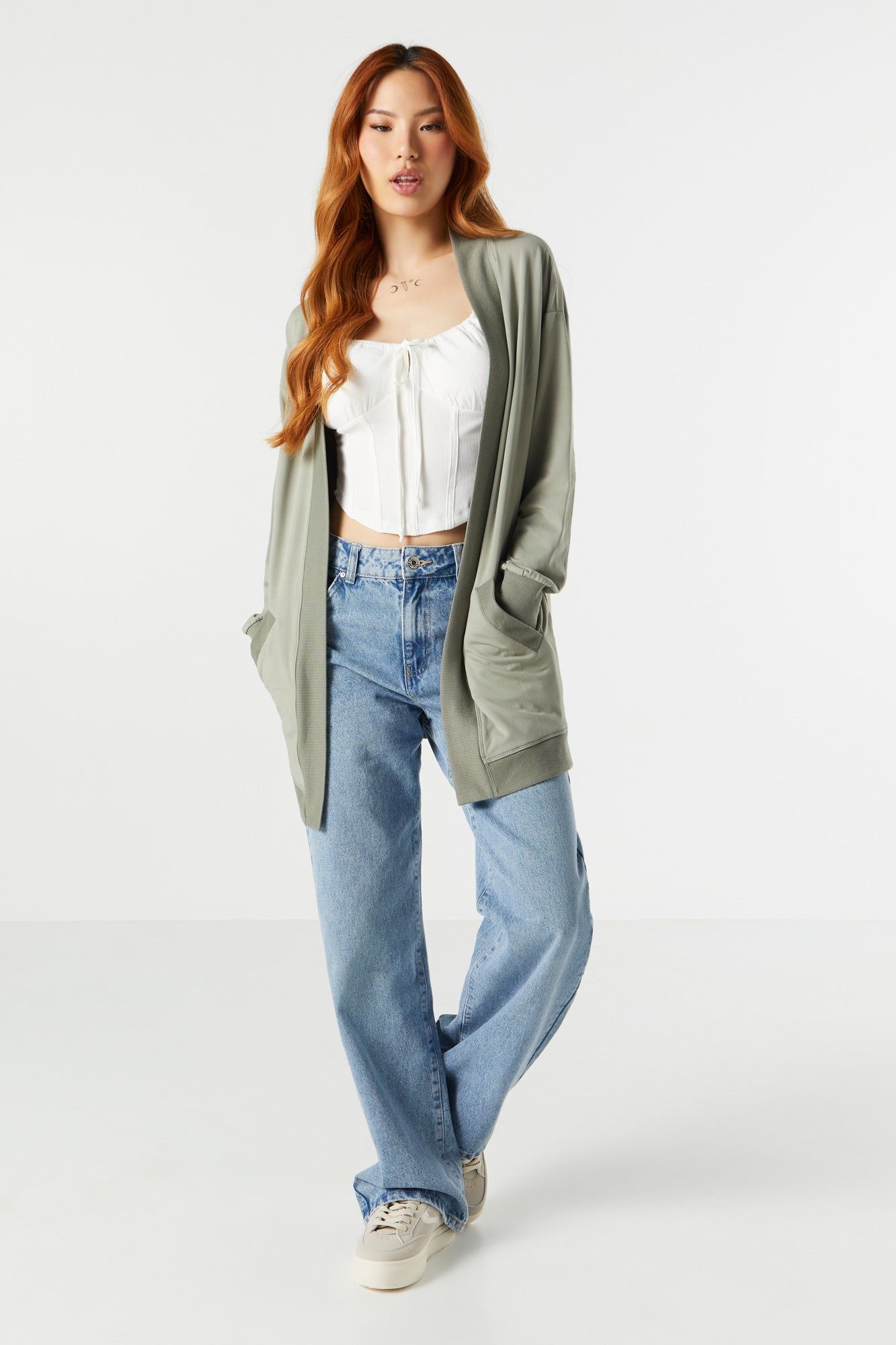 Cardigan ouvert avec poches sold by Urban Planet product image thumbnail 3