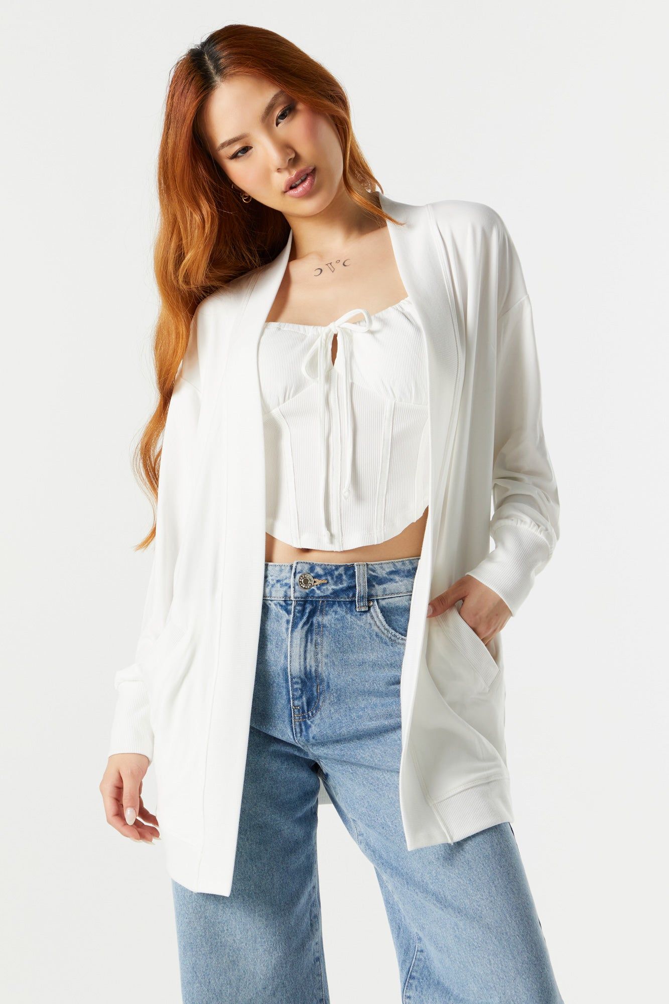 Cardigan ouvert avec poches sold by Urban Planet product image thumbnail 10