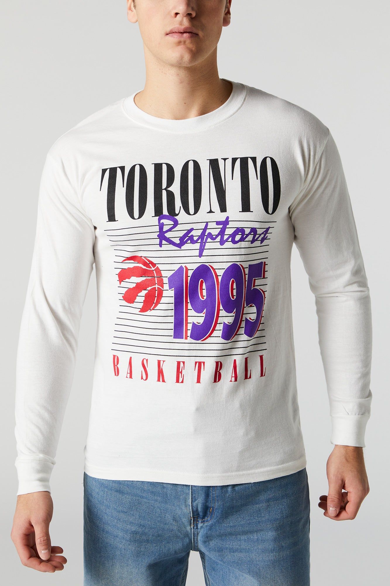 Vintage Raptors 1995 Graphic Long Sleeve Top sold by Urban Planet product image thumbnail 4