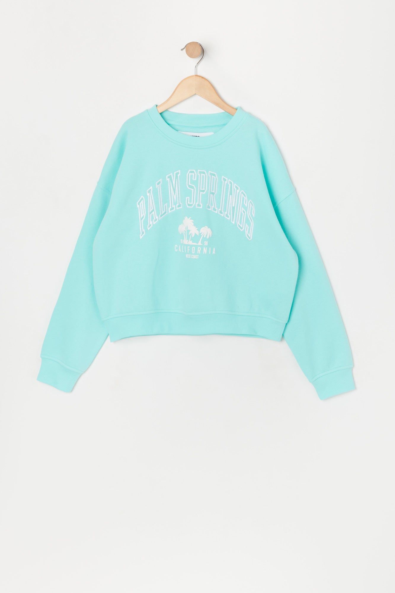 Girls Palm Springs Embroidered Sweatshirt sold by Urban Planet