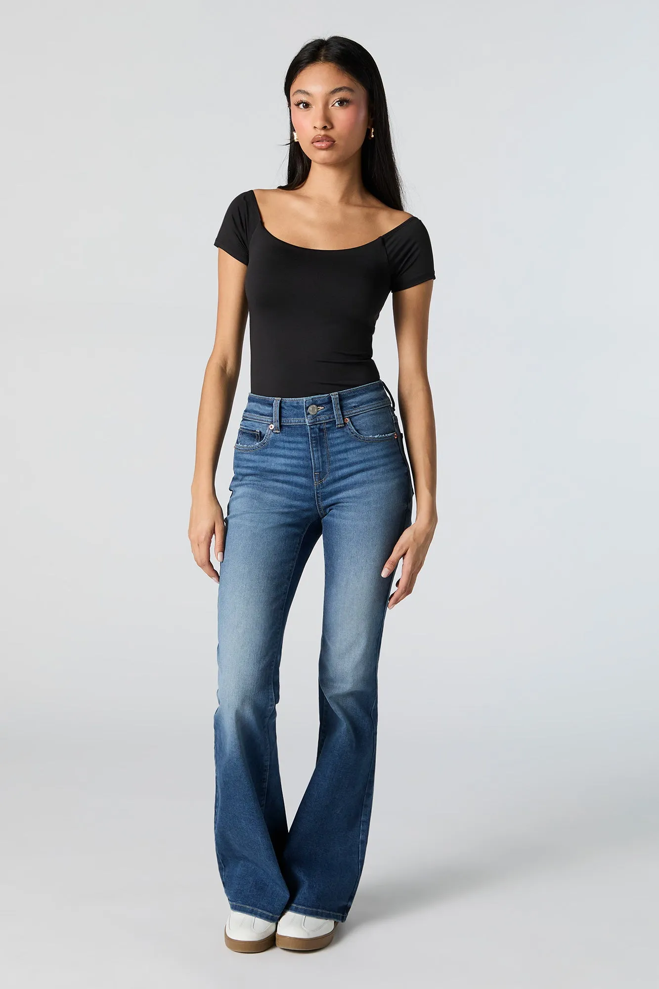 Maillot profilé à manches courtes et épaules dégagées sold by Urban Planet product image thumbnail 3