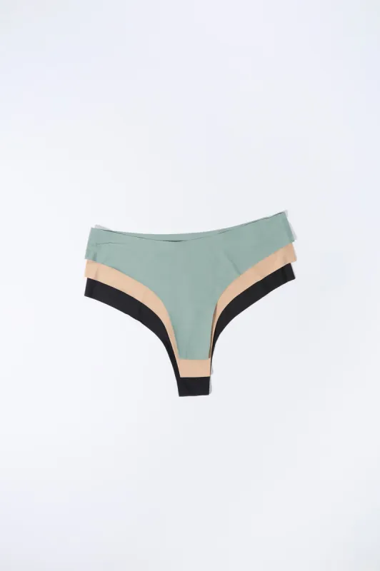 No Show Thong Panty (3 Pack) sold by Urban Planet
