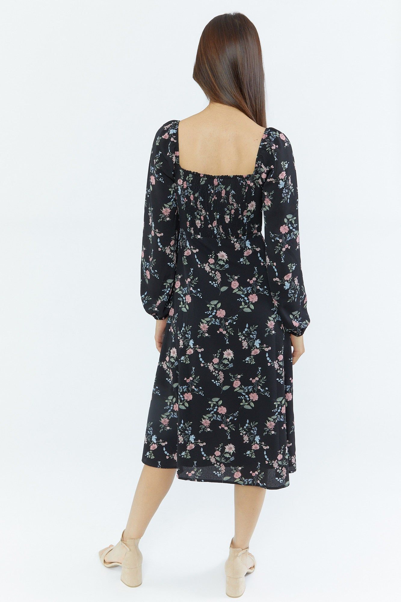 Robe midi à imprimé floral et encolure en coeur sold by Urban Planet product image thumbnail 5