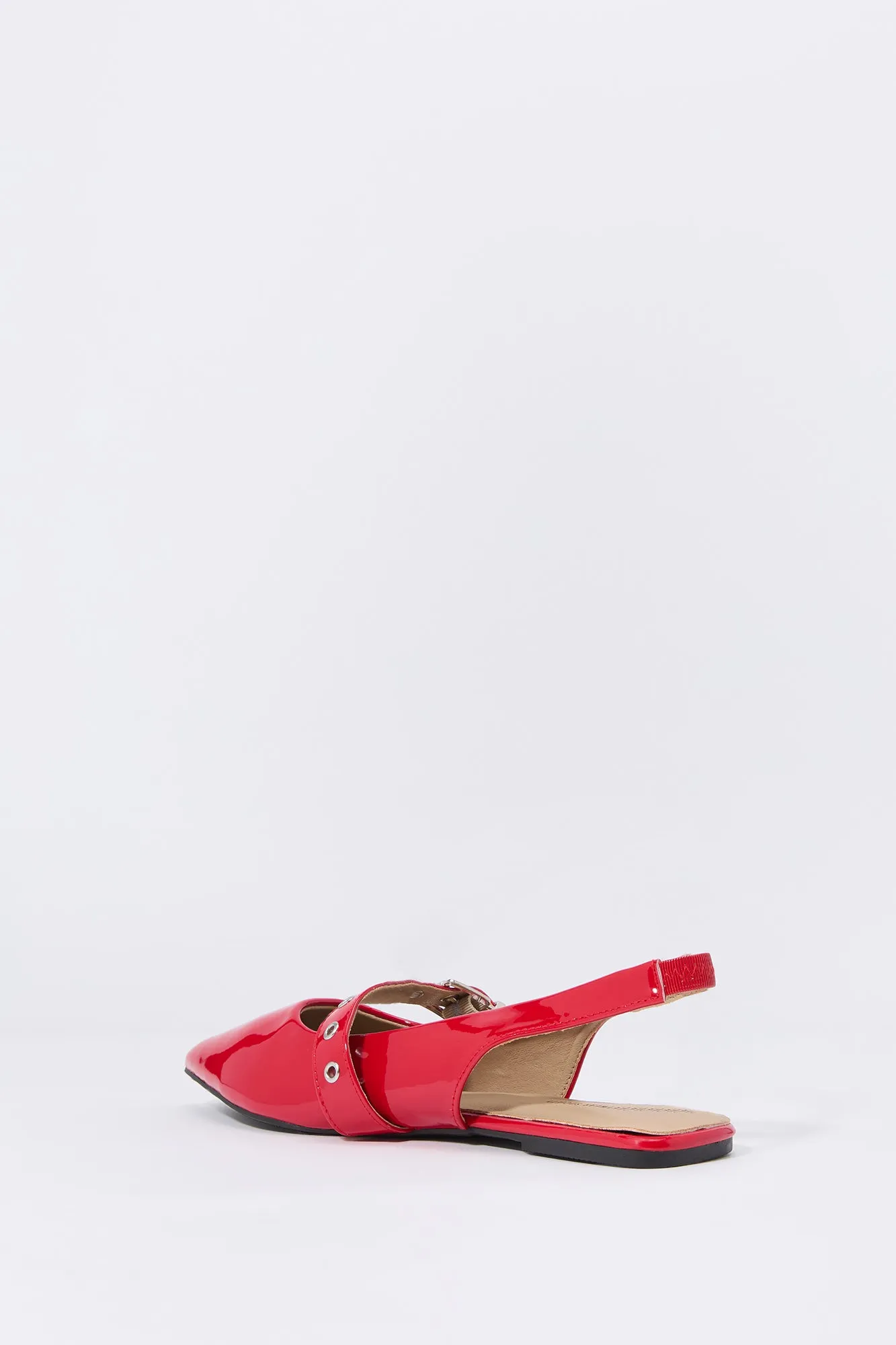 Faux Patent Leather Buckled Slingback Sandal sold by Urban Planet product image thumbnail 3