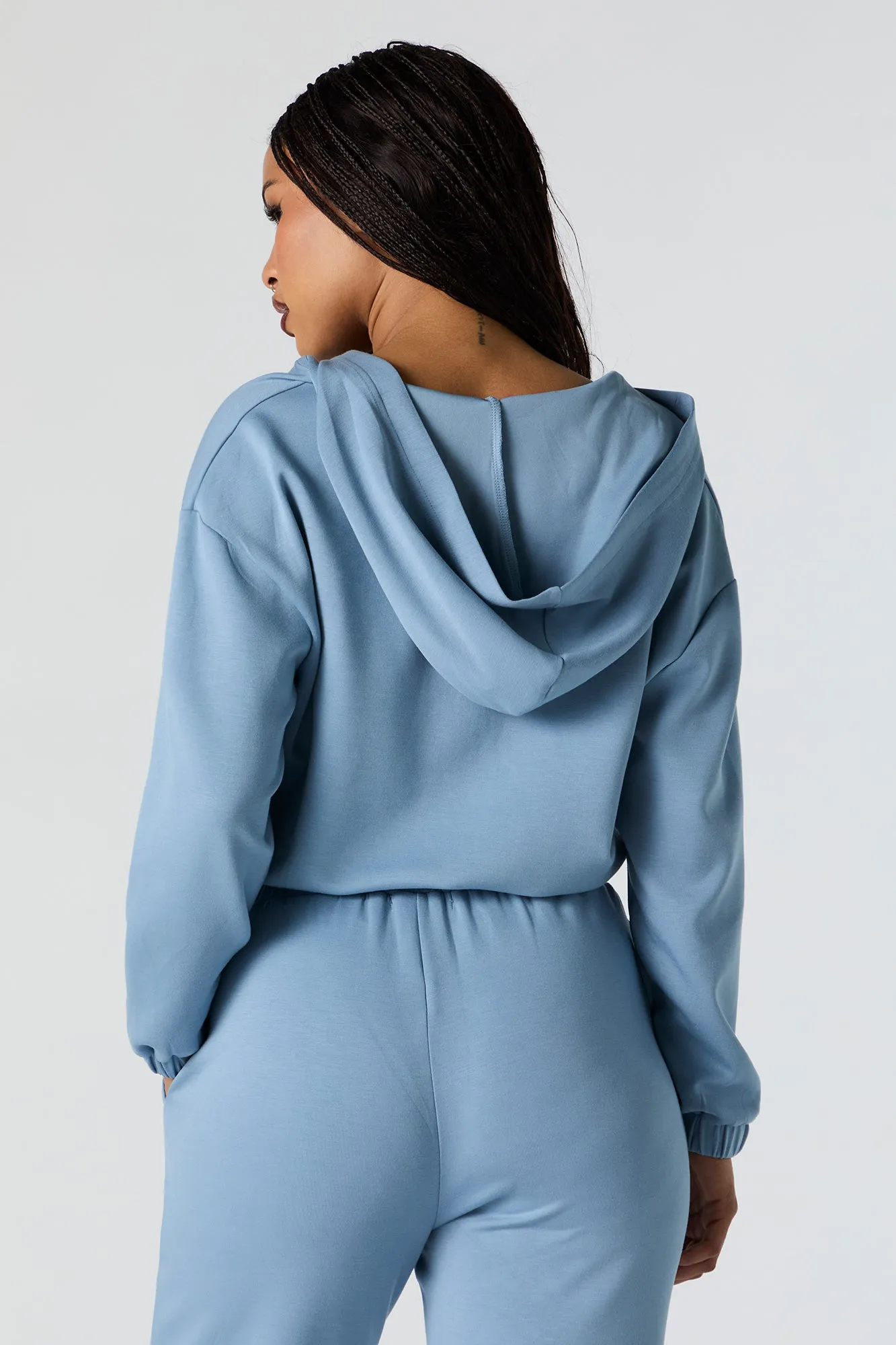 Active Quarter Zip Cropped Hoodie sold by Urban Planet product image thumbnail 5