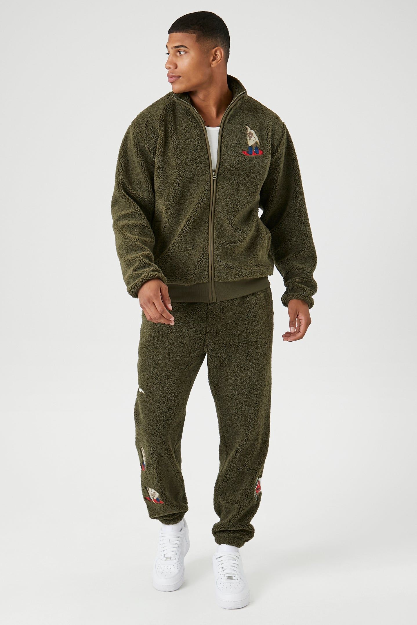 Yeti Embroidered Sherpa Jacket sold by Urban Planet product image thumbnail 4