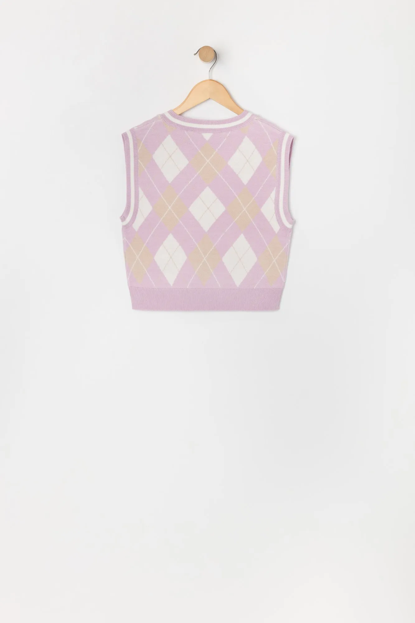 Veste en tricot avec motif argyle pour fille sold by Urban Planet product image thumbnail 2