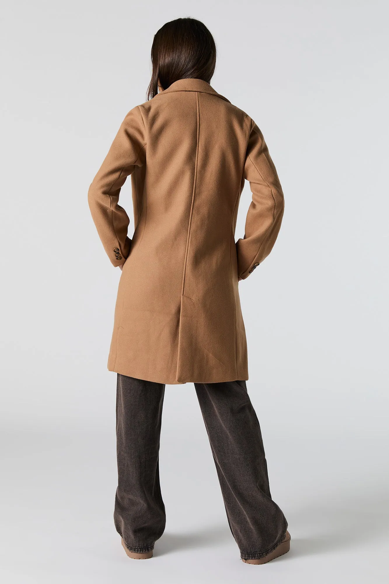 Collared Wool Coat sold by Urban Planet product image thumbnail 3