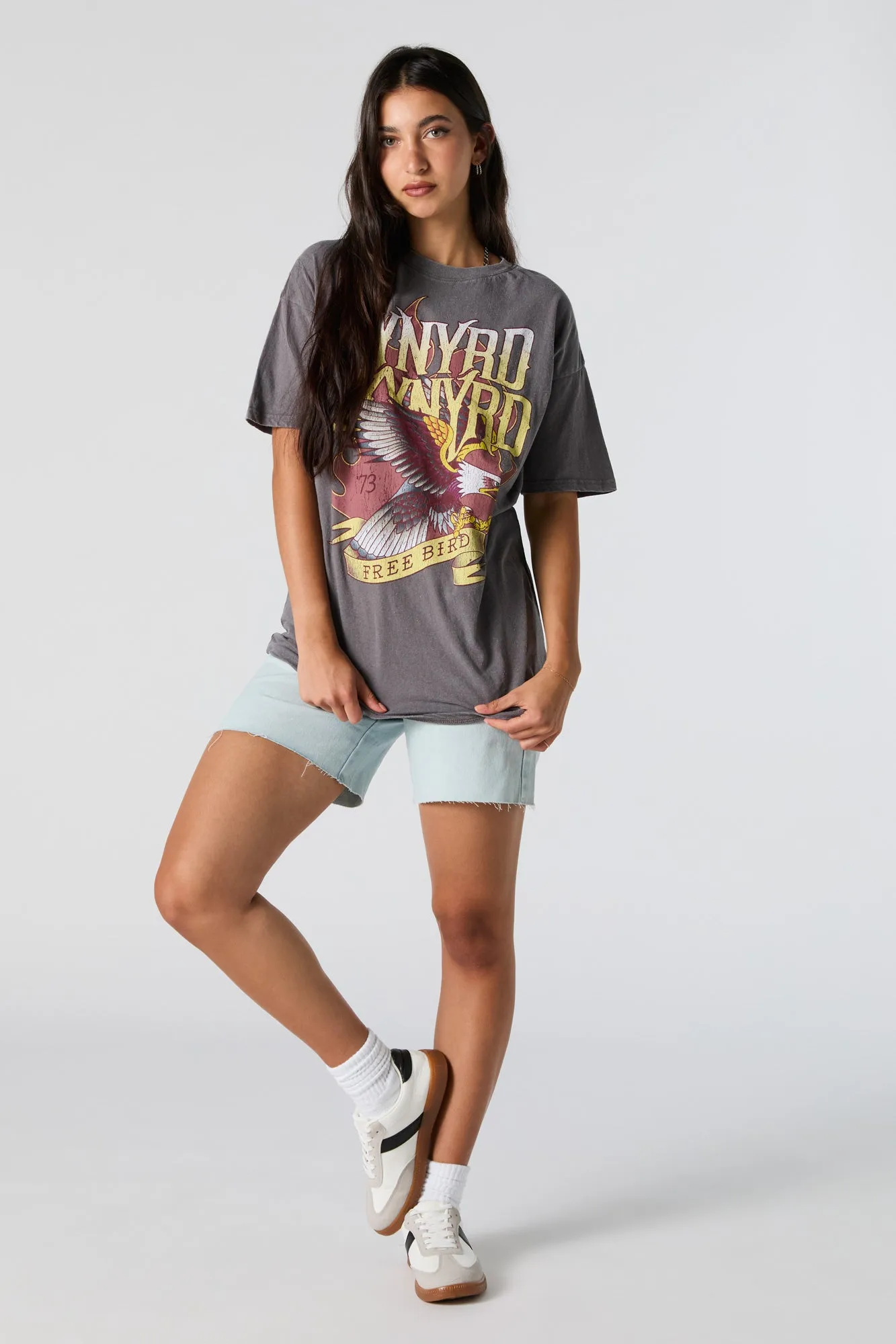 Lynyrd Skynyrd Graphic Boyfriend T-Shirt sold by Urban Planet product image thumbnail 3
