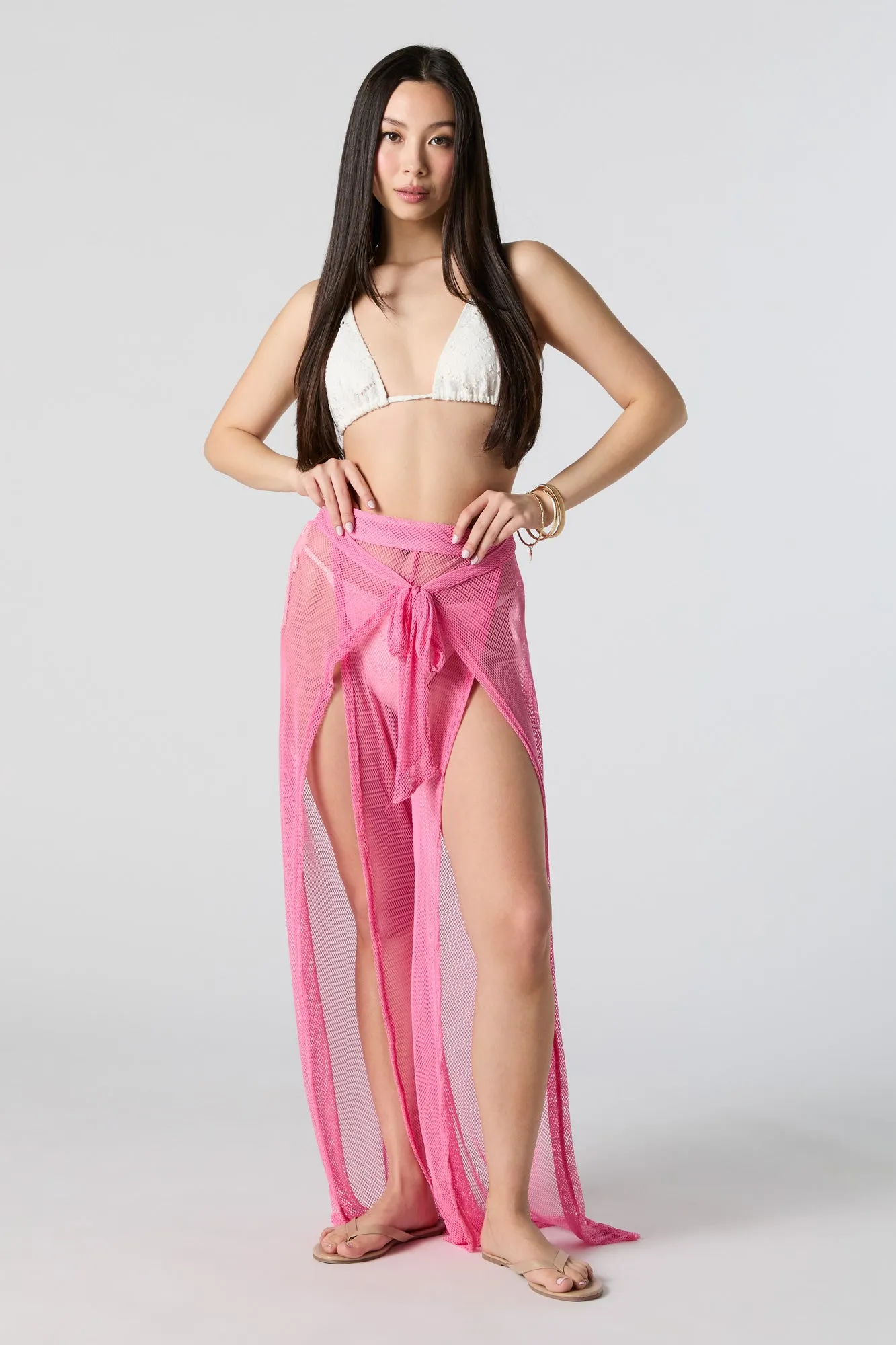 Pantalon couvre-maillot en filet à surplis sold by Urban Planet product image thumbnail 4