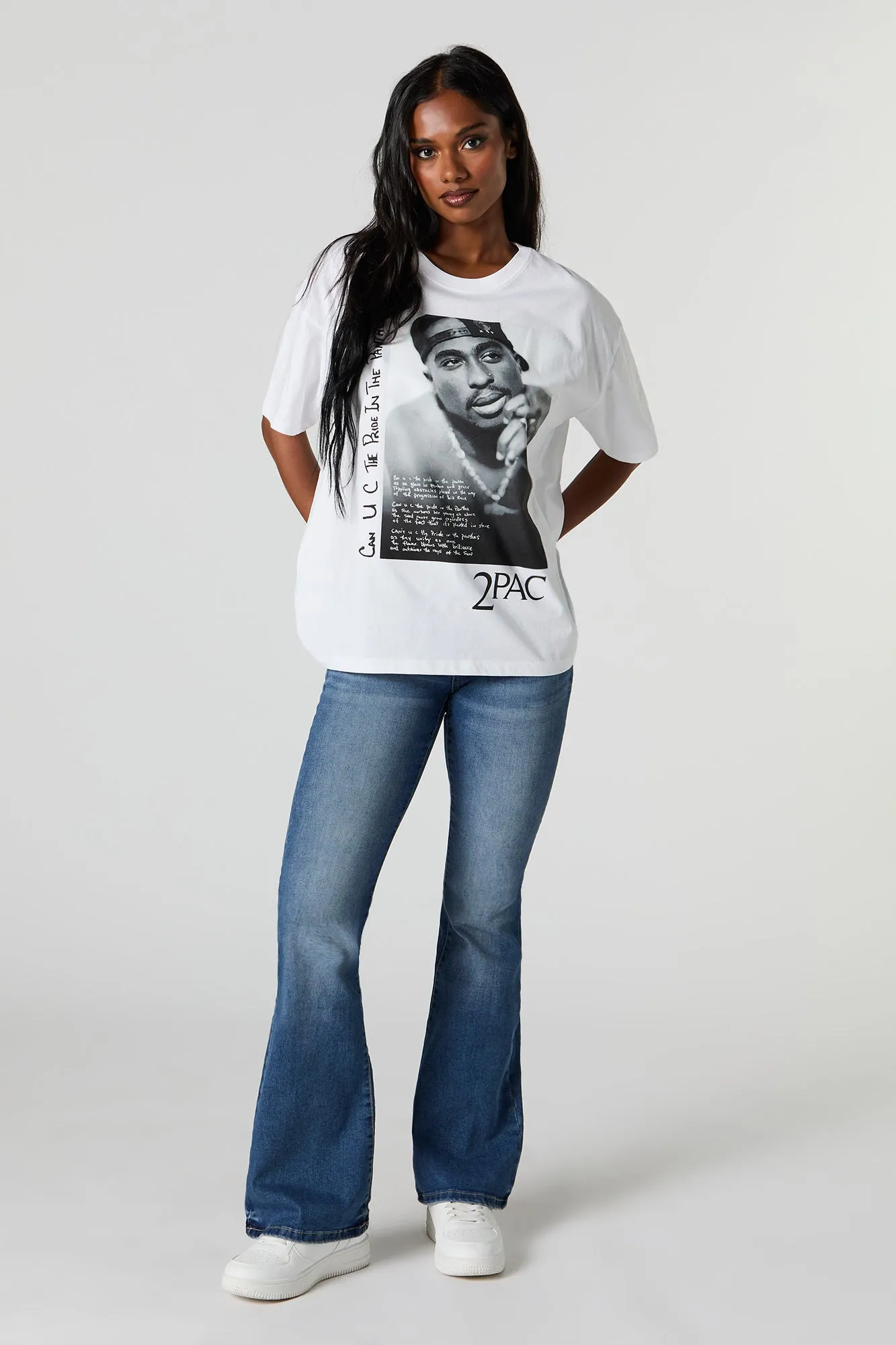 2Pac Graphic Boyfriend T-Shirt sold by Urban Planet product image thumbnail 3