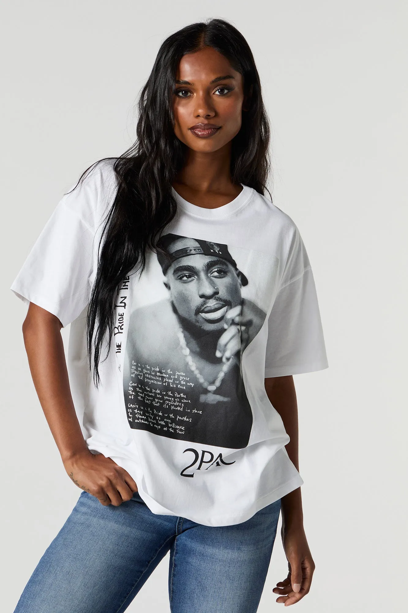 2Pac Graphic Boyfriend T-Shirt sold by Urban Planet
