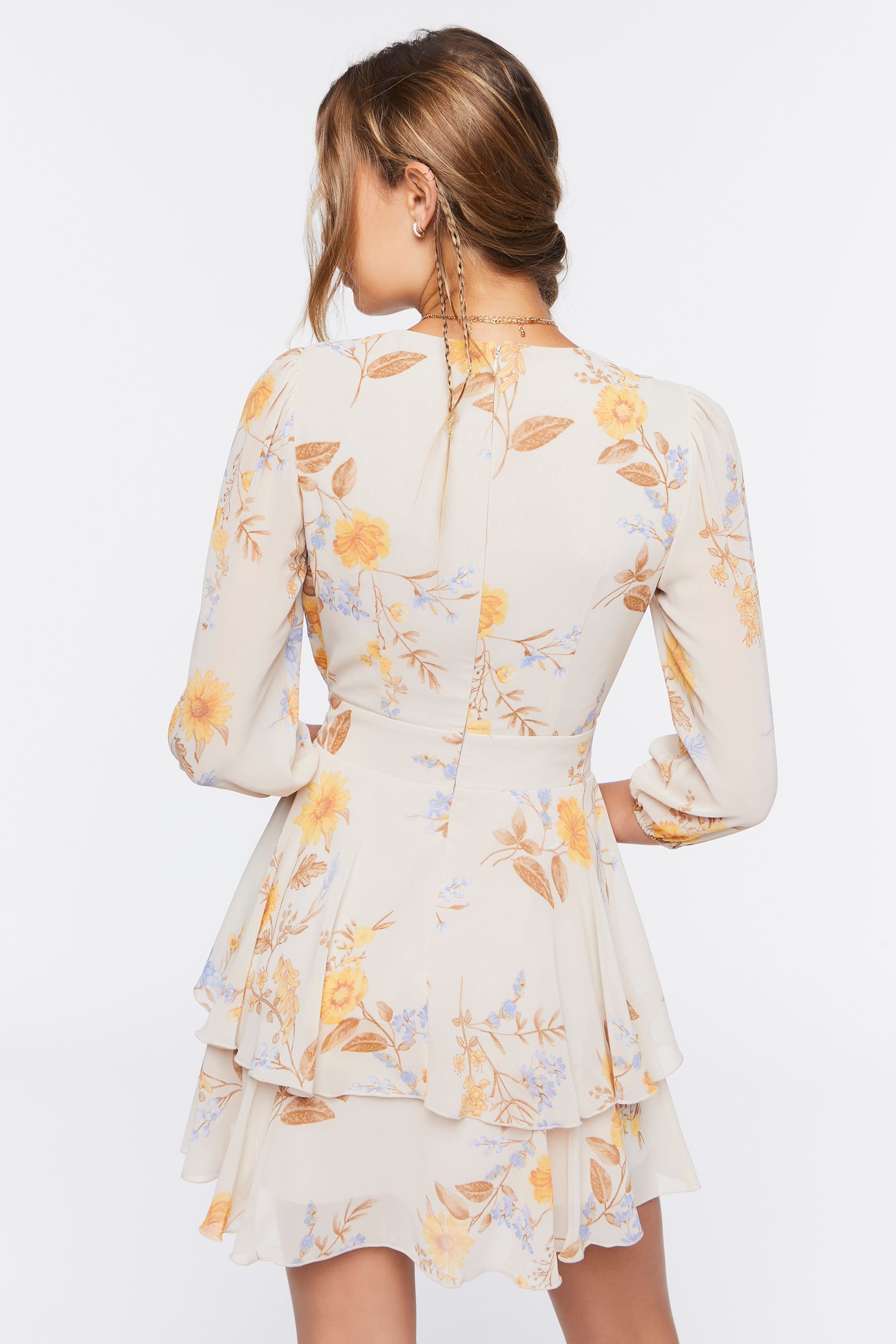 Floral Self Tie Mini Dress sold by Urban Planet product image thumbnail 3