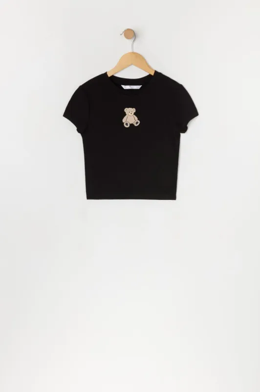 Girls Teddy Bear Graphic Baby T-Shirt sold by Urban Planet